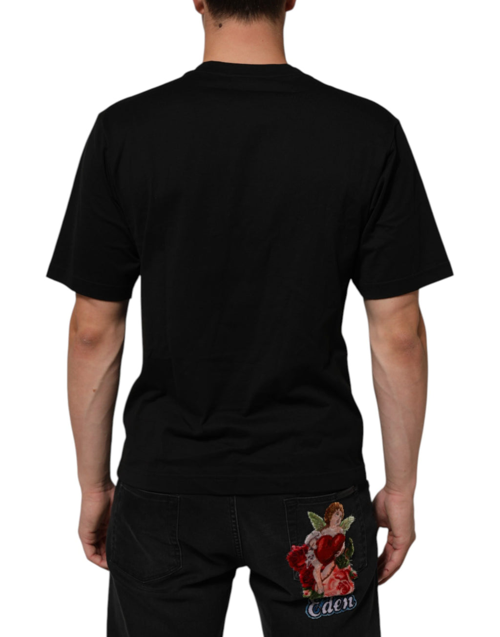 Dolce & Gabbana Black Shortsleeve for Men side view