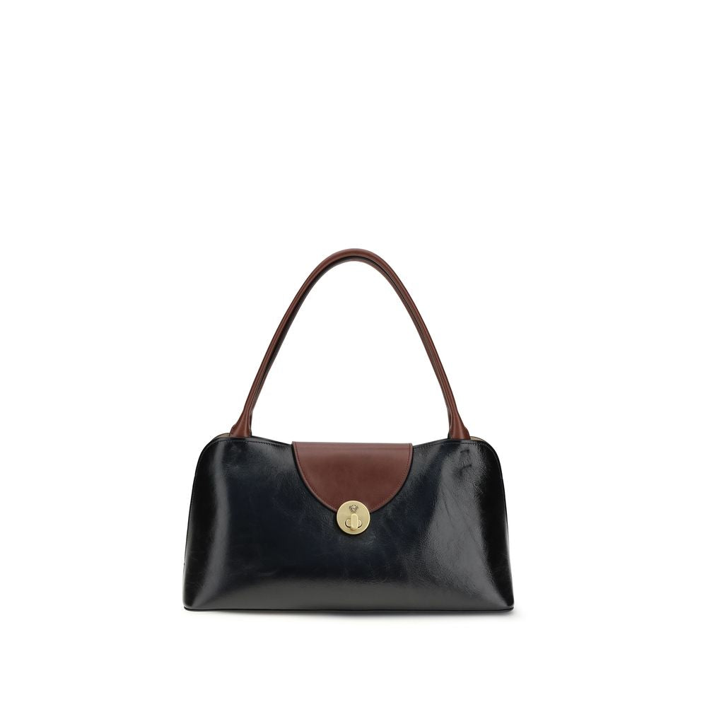 Sac bandoulière Versace en cuir de veau noir Bos Taurus