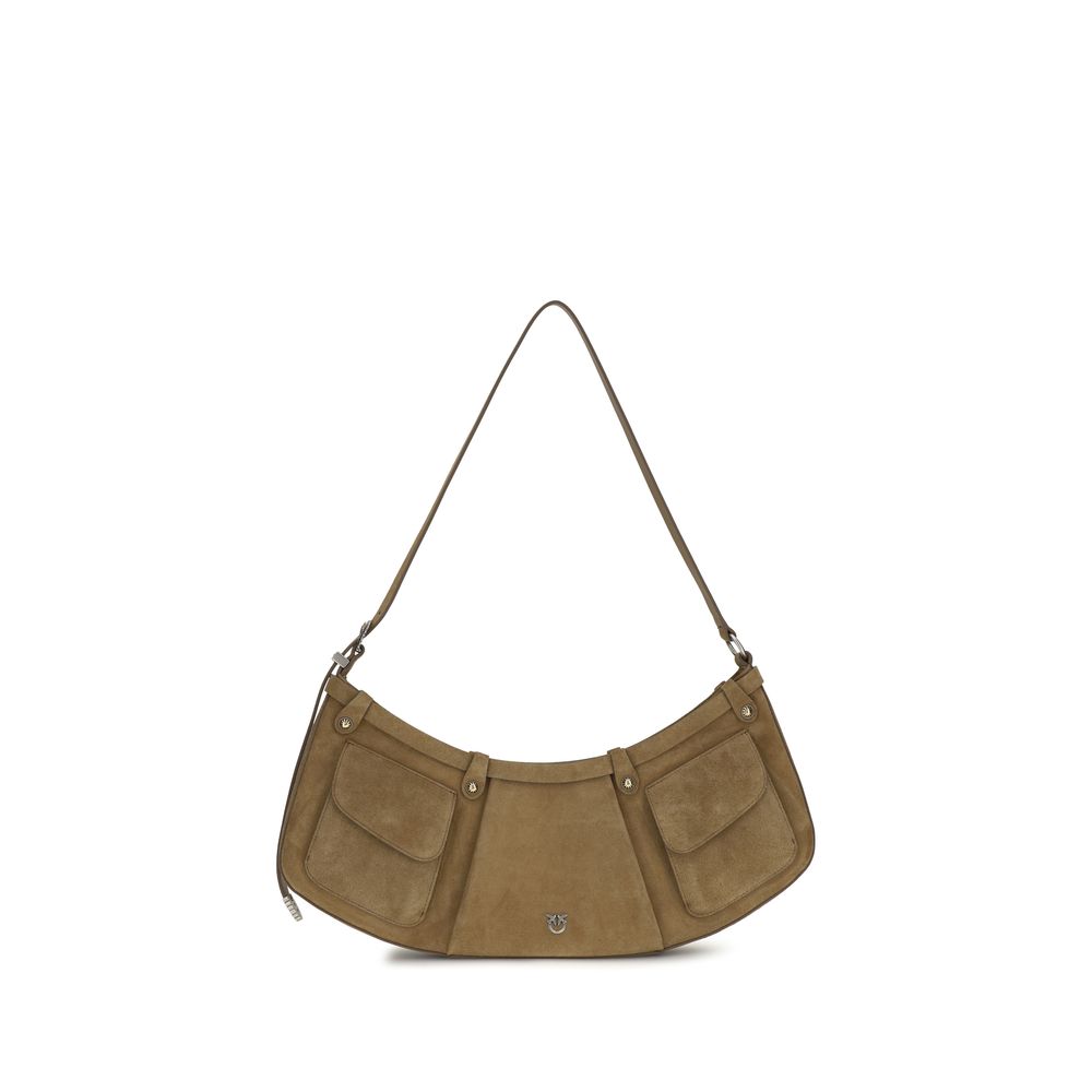 Sac porté épaule PINKO en cuir de veau beige Bos Taurus