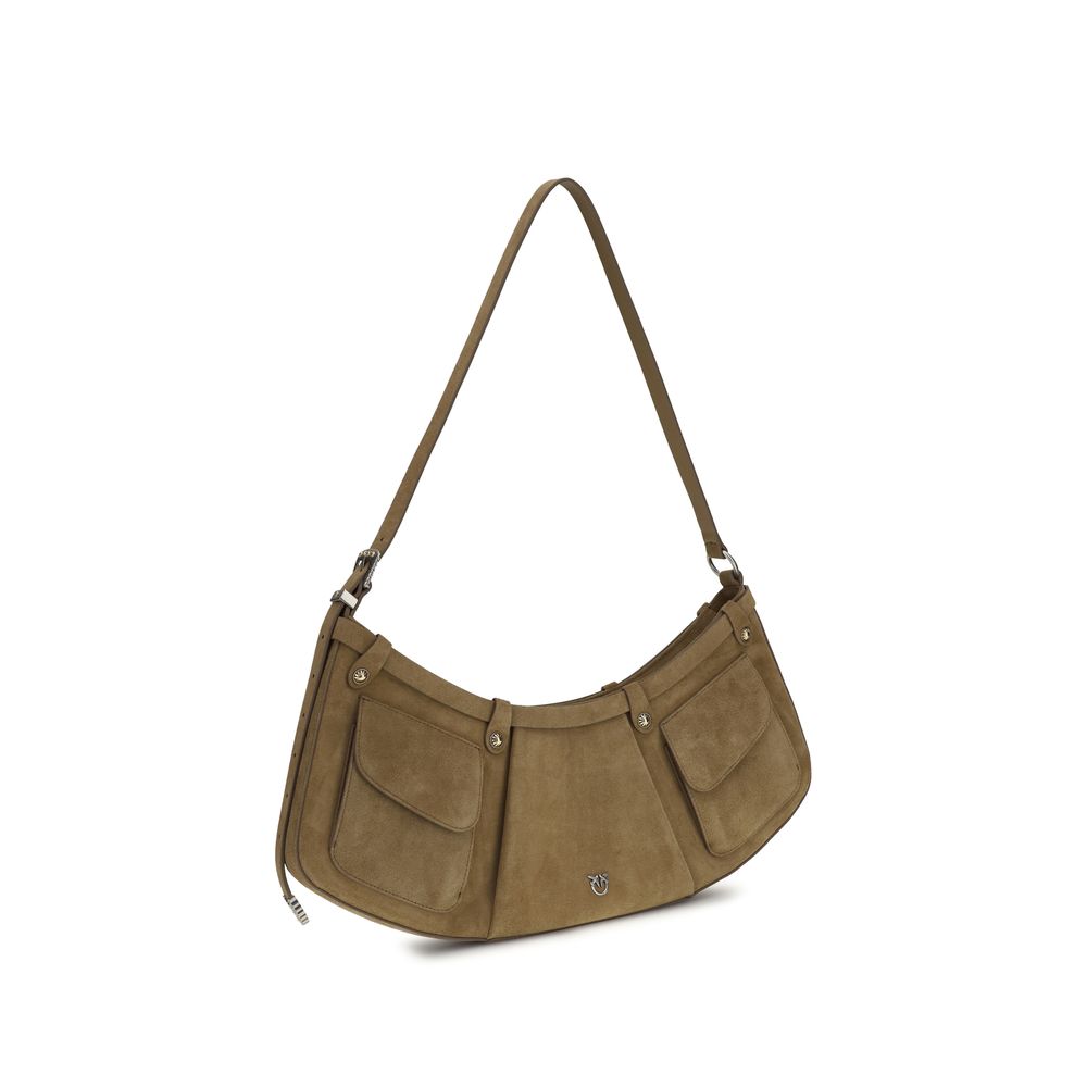 Sac porté épaule PINKO en cuir de veau beige Bos Taurus