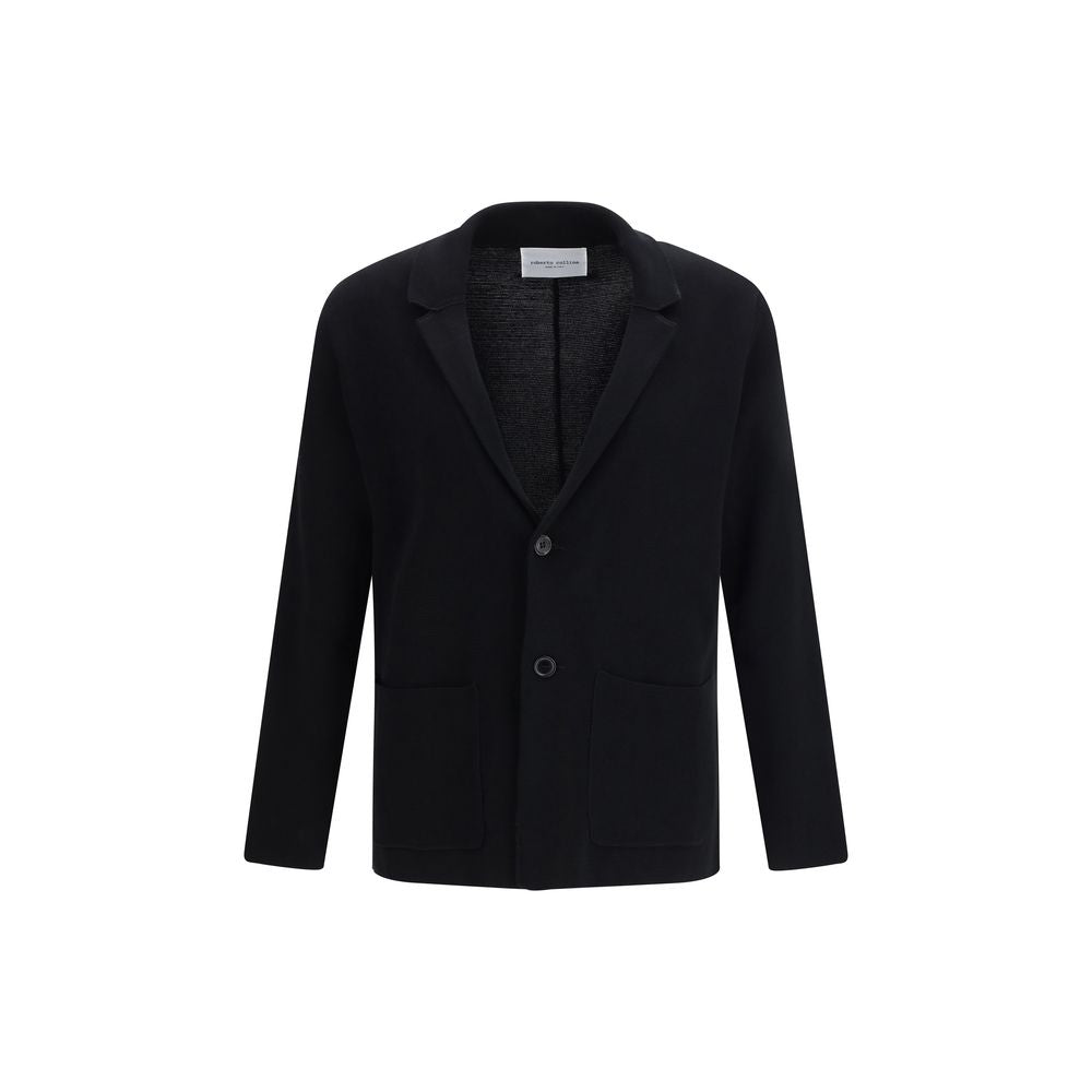 Roberto Collina Black Coat for Men