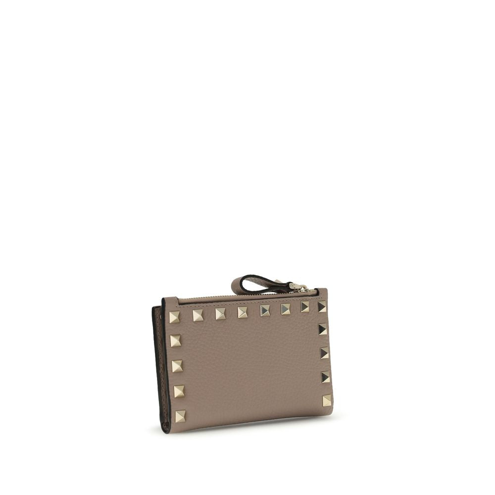 Portefeuille en cuir de veau multicolore Bos Taurus Valentino Garavani