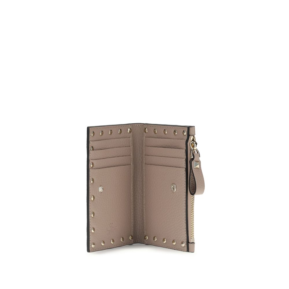 Portefeuille en cuir de veau multicolore Bos Taurus Valentino Garavani