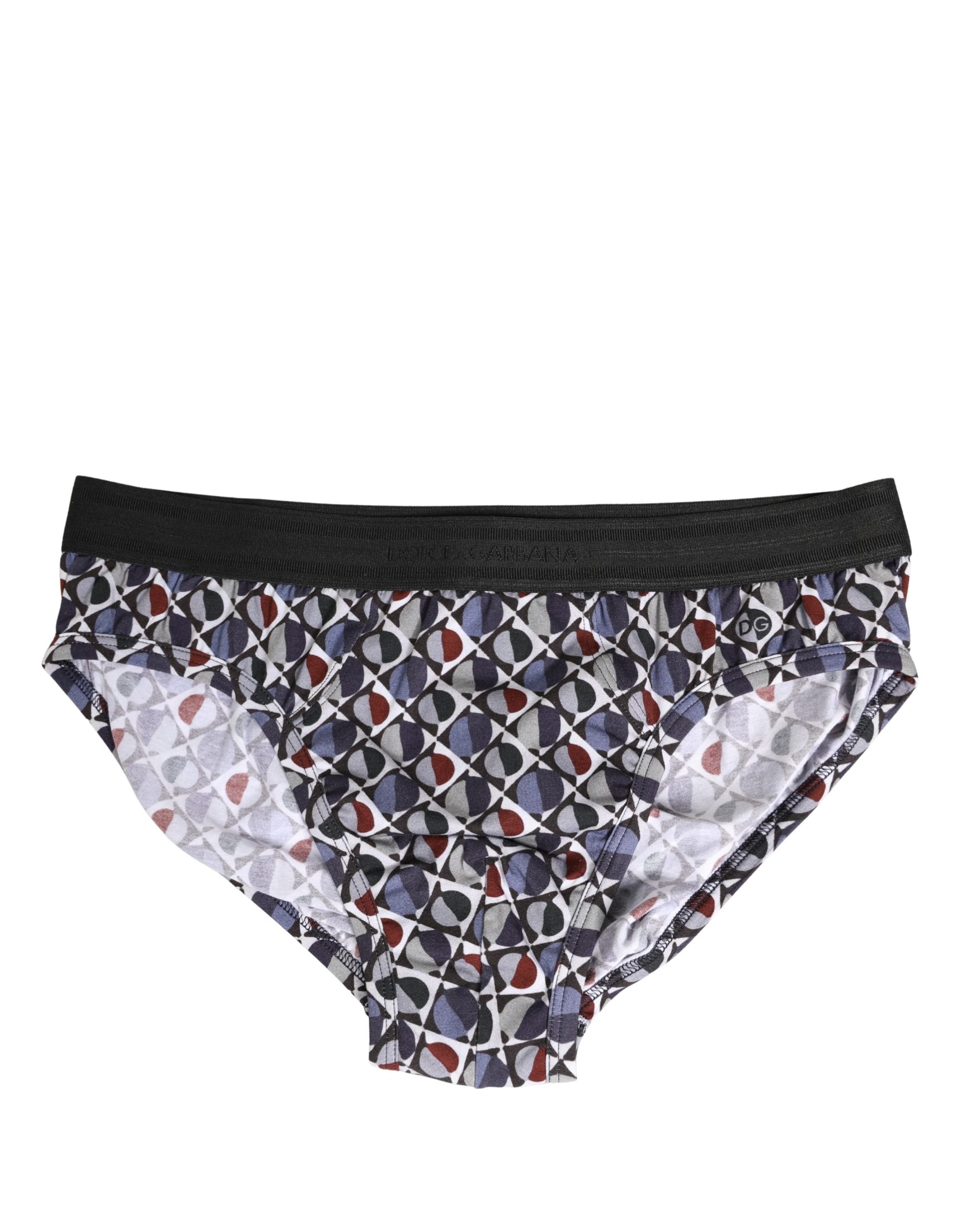 Sous-vêtements homme Dolce & Gabbana : slip mi-long à motif multicolore