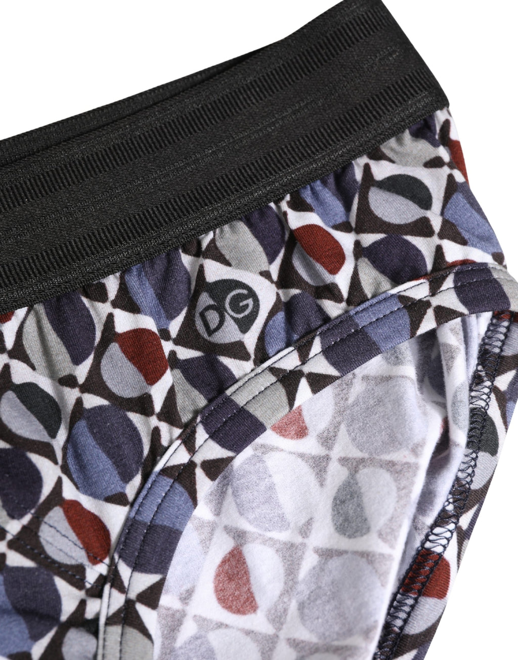Sous-vêtements homme Dolce & Gabbana : slip mi-long à motif multicolore