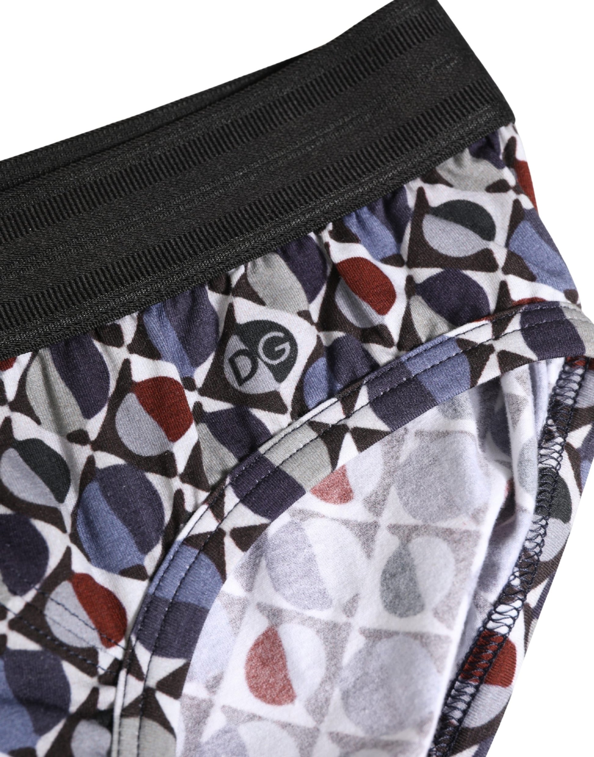 Sous-vêtements homme Dolce & Gabbana : slip mi-long à motif multicolore