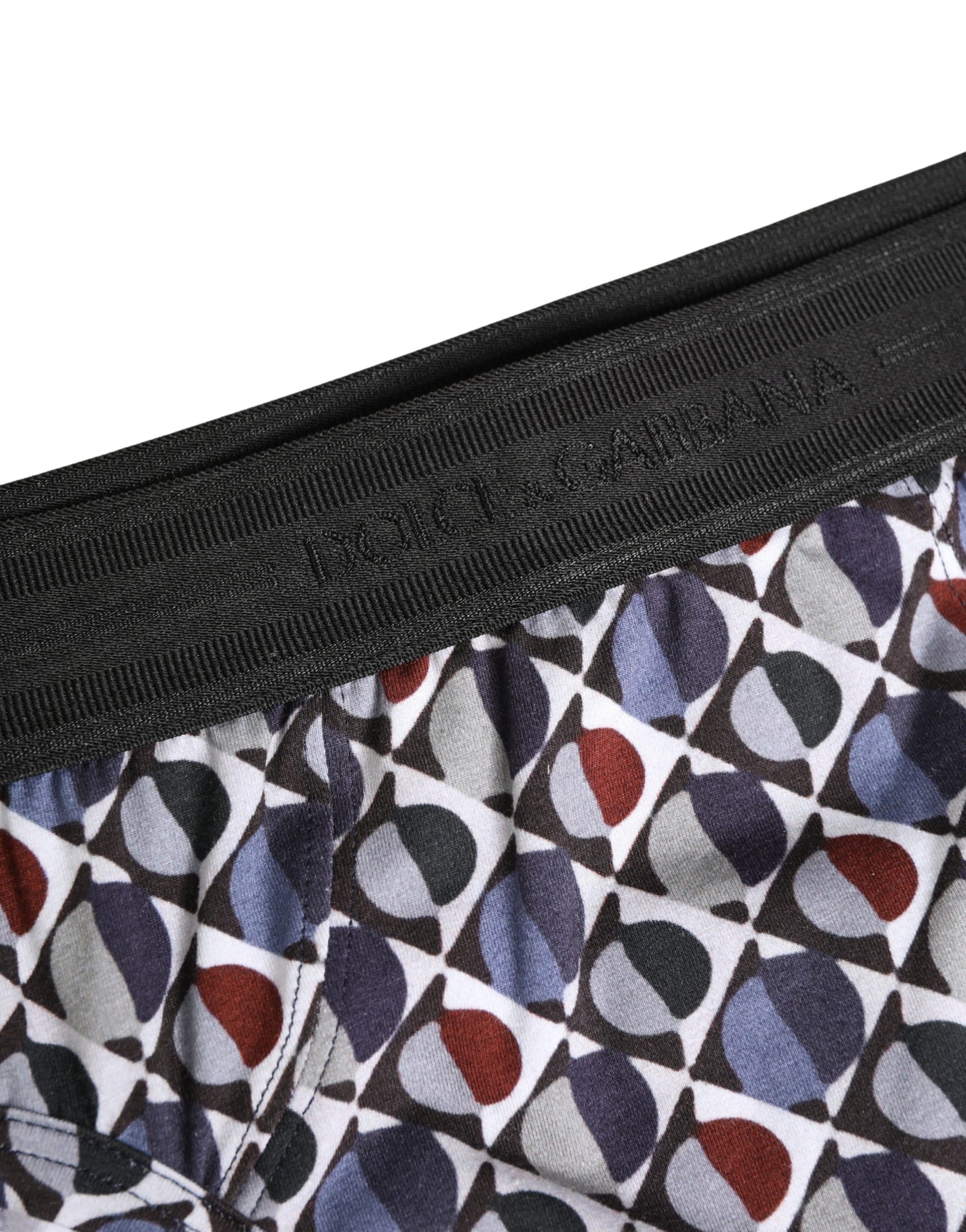 Sous-vêtements homme Dolce & Gabbana : slip mi-long à motif multicolore