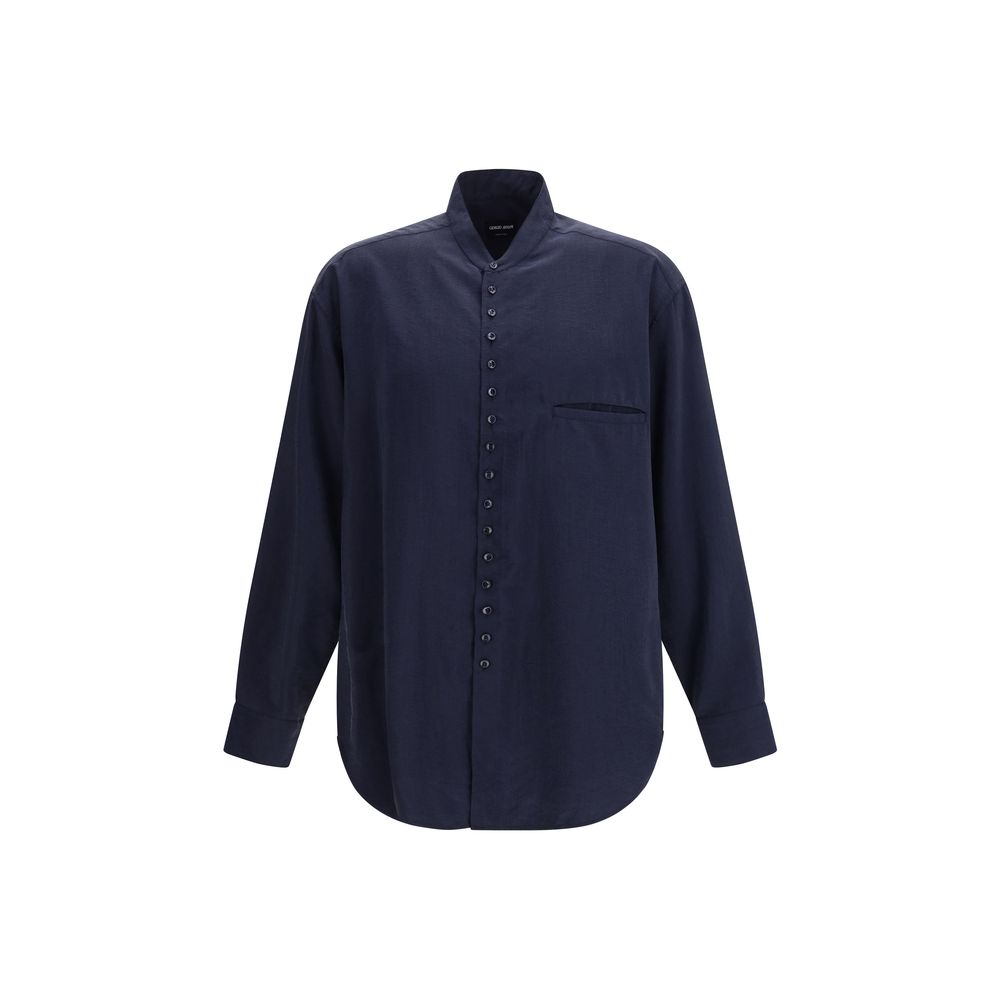 Giorgio Armani Blue Dress Shirt for Men