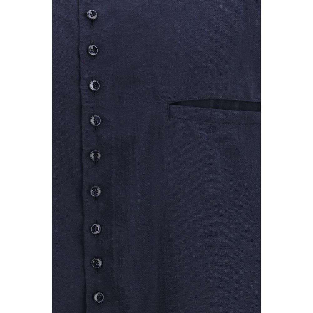 Giorgio Armani Blue Dress Shirt for Men detail view
