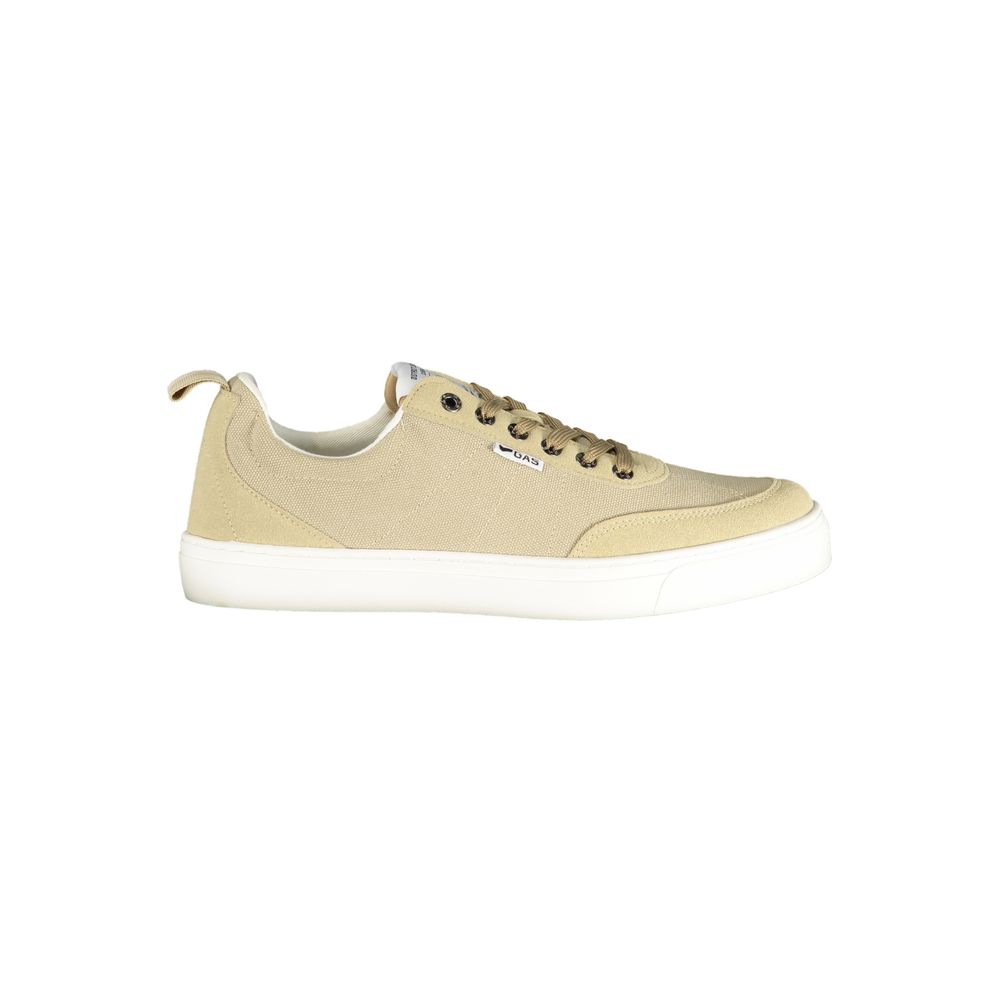 Baskets homme en polyuréthane beige Gas