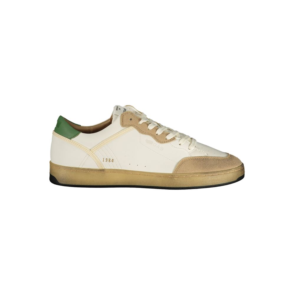 Gas White Polyurethane Men Sneaker
