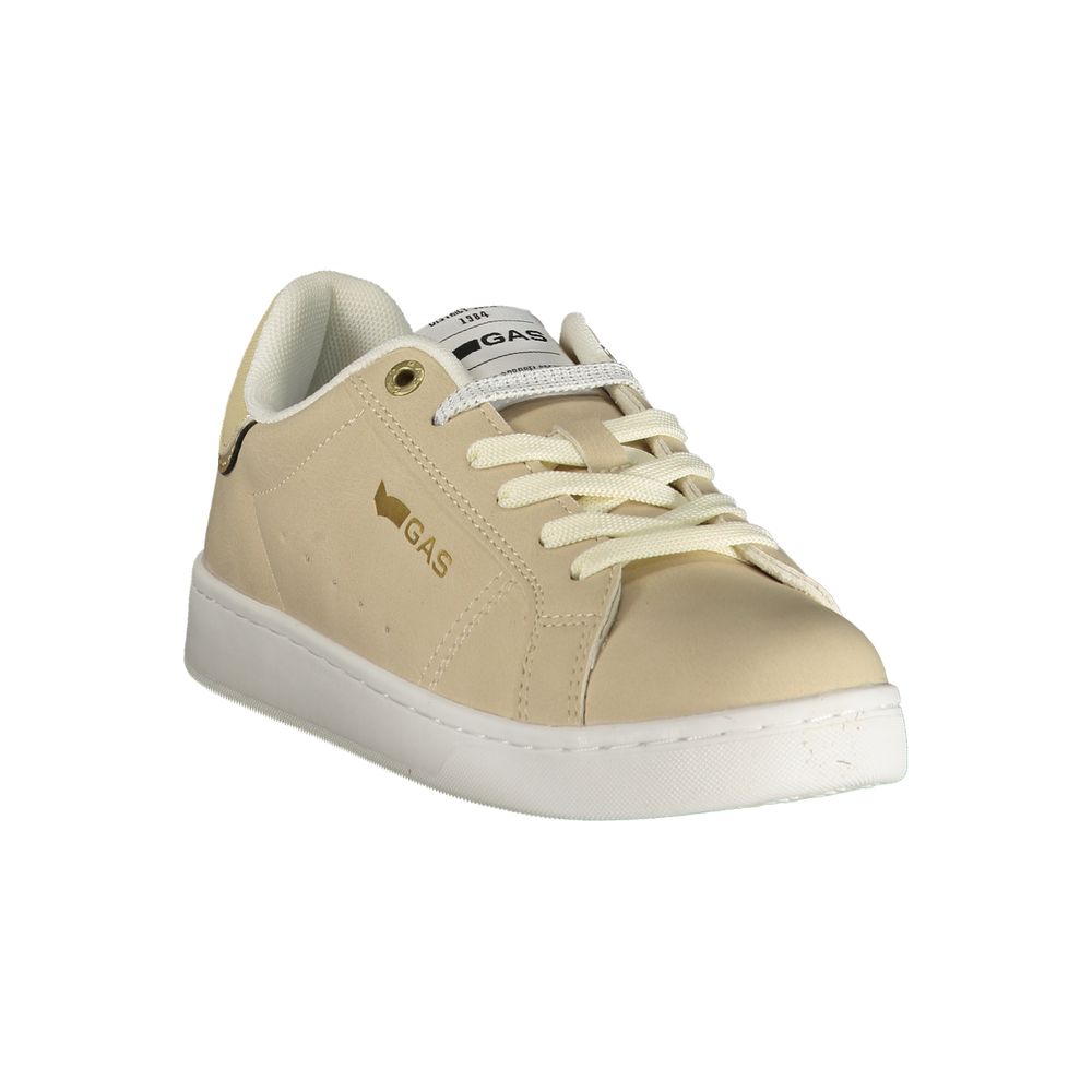 Baskets Gas beiges en polyester pour femme