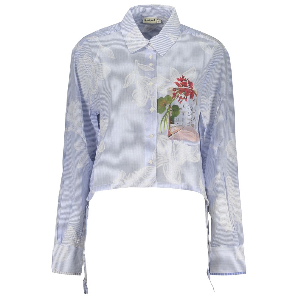 Chemise Desigual Azzurro en coton pour femme