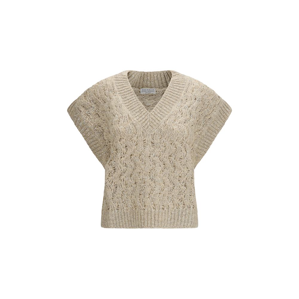 Brunello Cucinelli Beige Sleeveless for Women