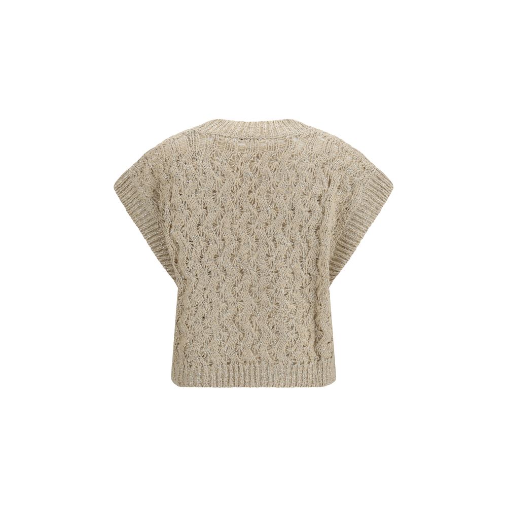 Brunello Cucinelli Beige Sleeveless for Women alternate view