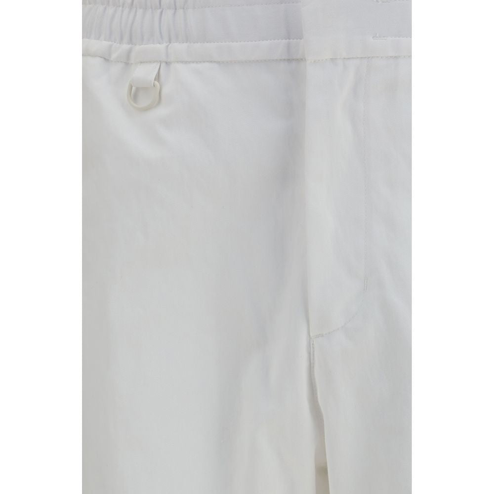 Pantalon décontracté en coton blanc LAMINAR