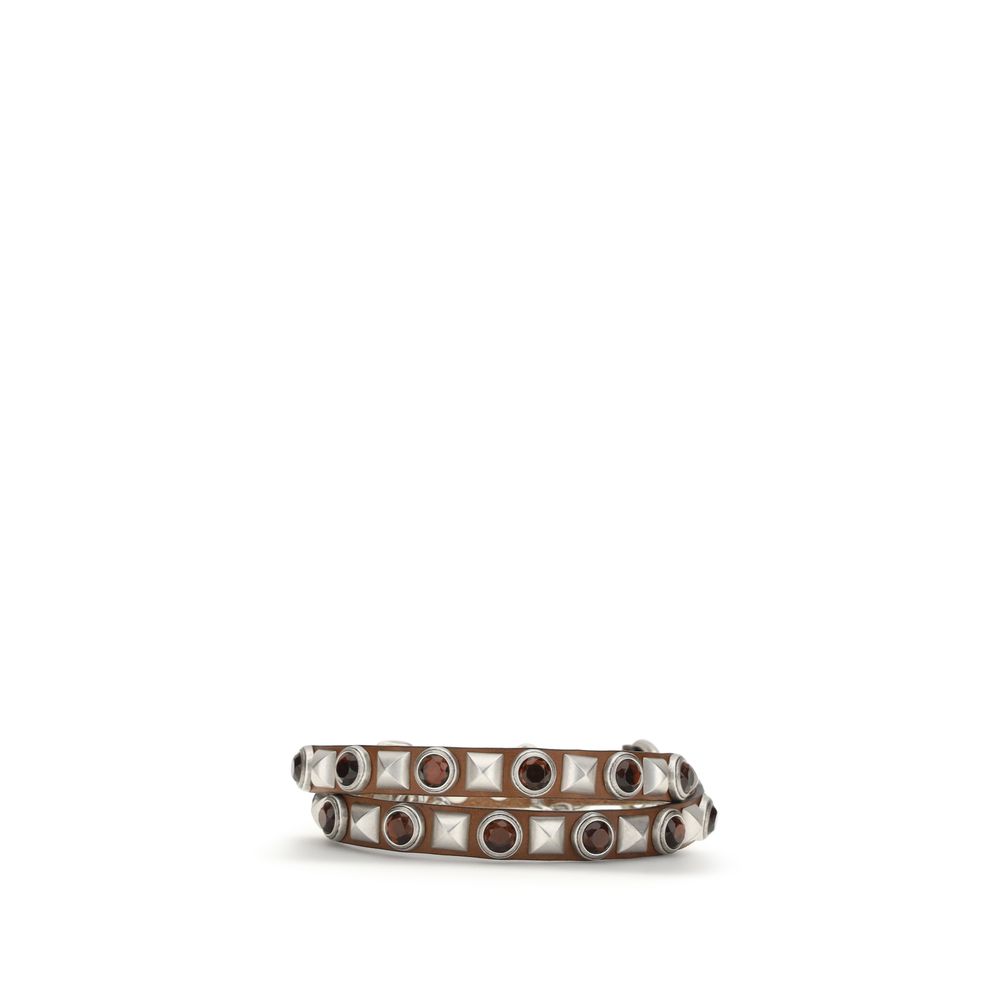 Etro Brown Calf Leather Bos Taurus Regular Belt