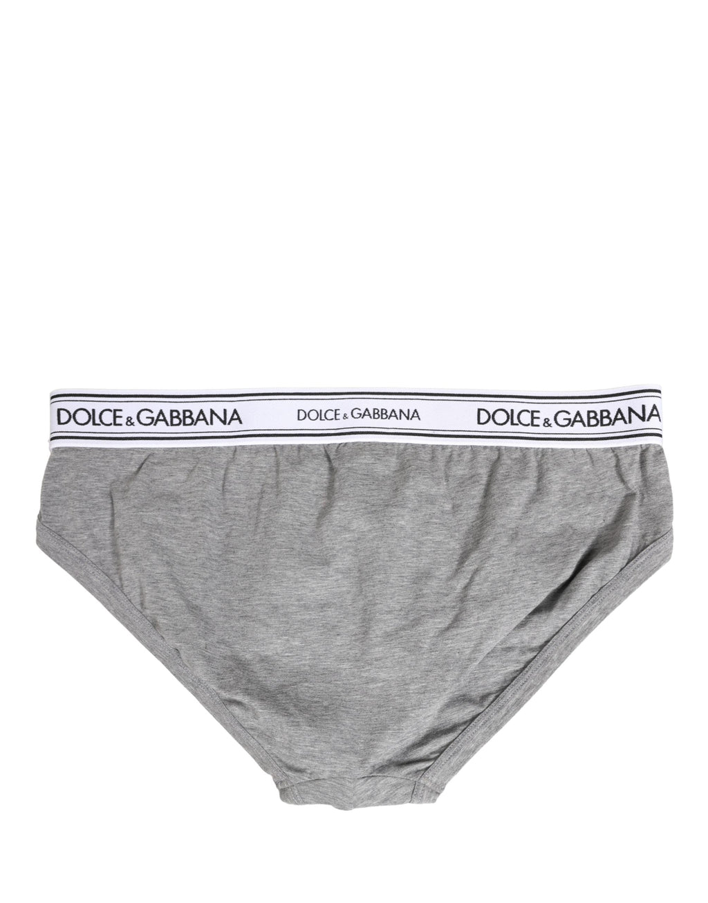 Slip mi-long homme Dolce & Gabbana avec ceinture à logo grise