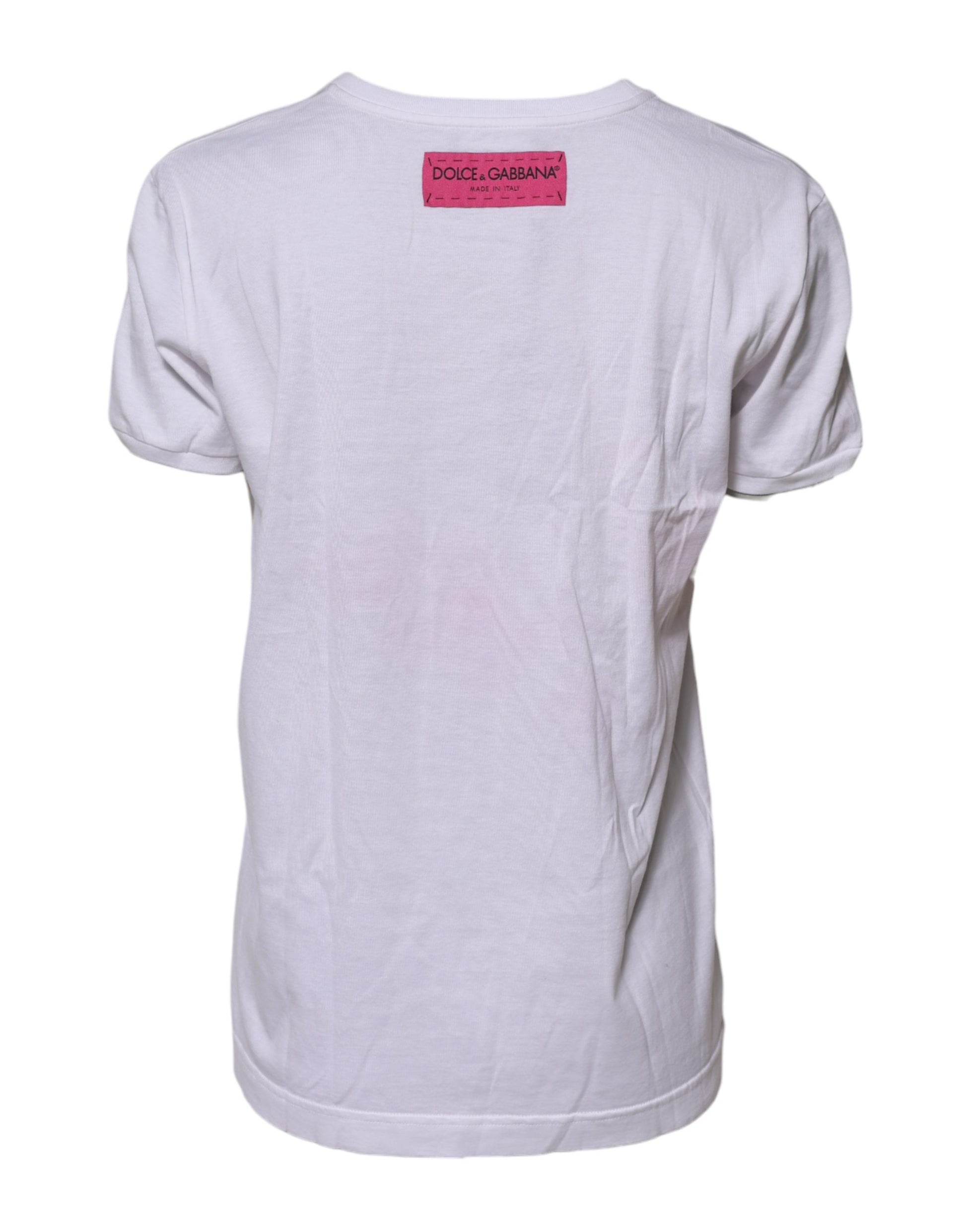 Dolce & Gabbana White Short-Sleeve Shirt for Women side view