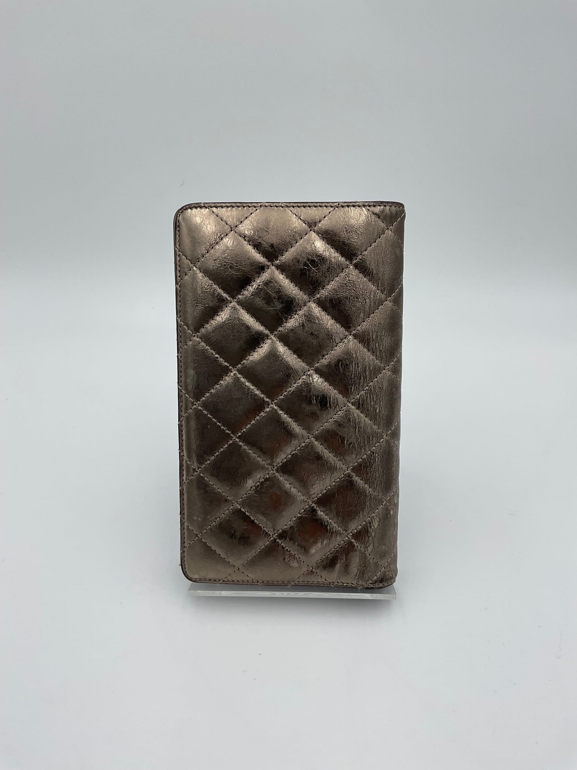 Chanel CHANEL Portefeuille Matelassé Platine