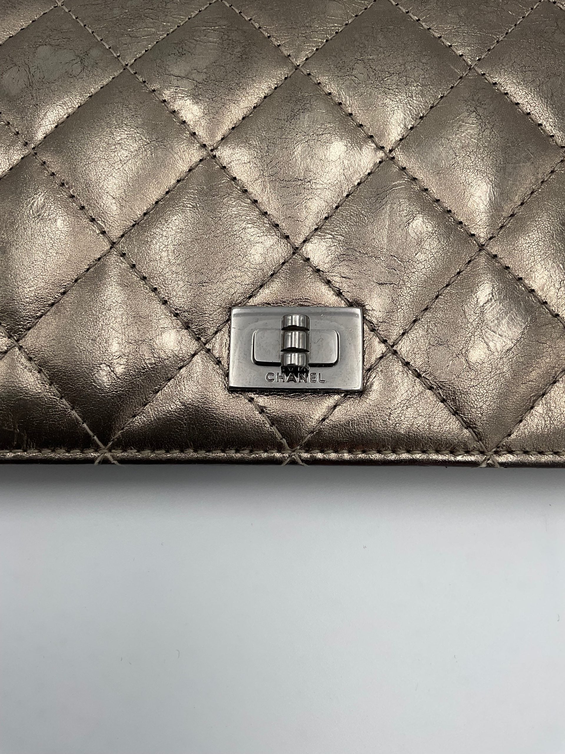 Chanel CHANEL Portefeuille Matelassé Platine