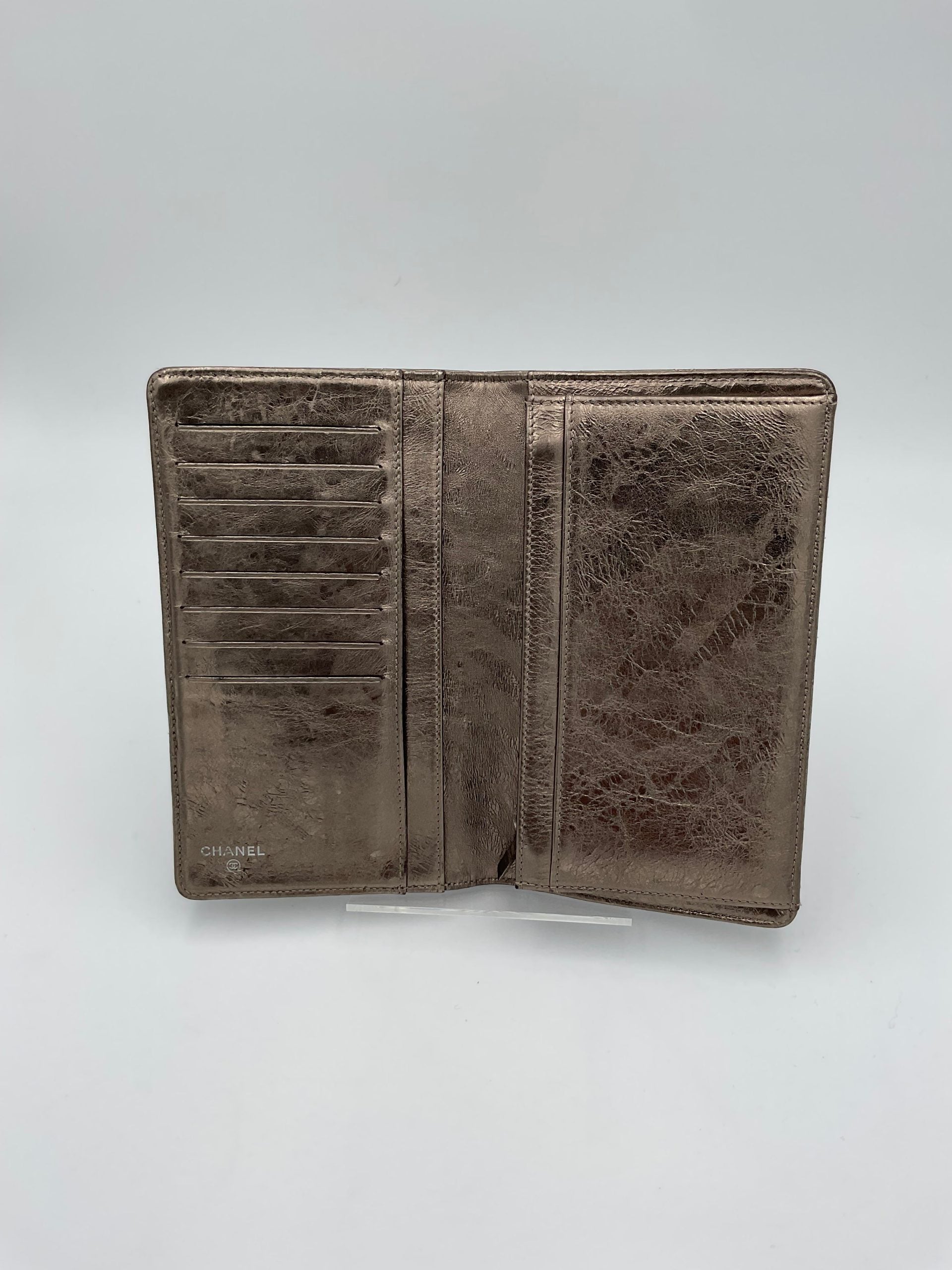 Chanel CHANEL Portefeuille Matelassé Platine