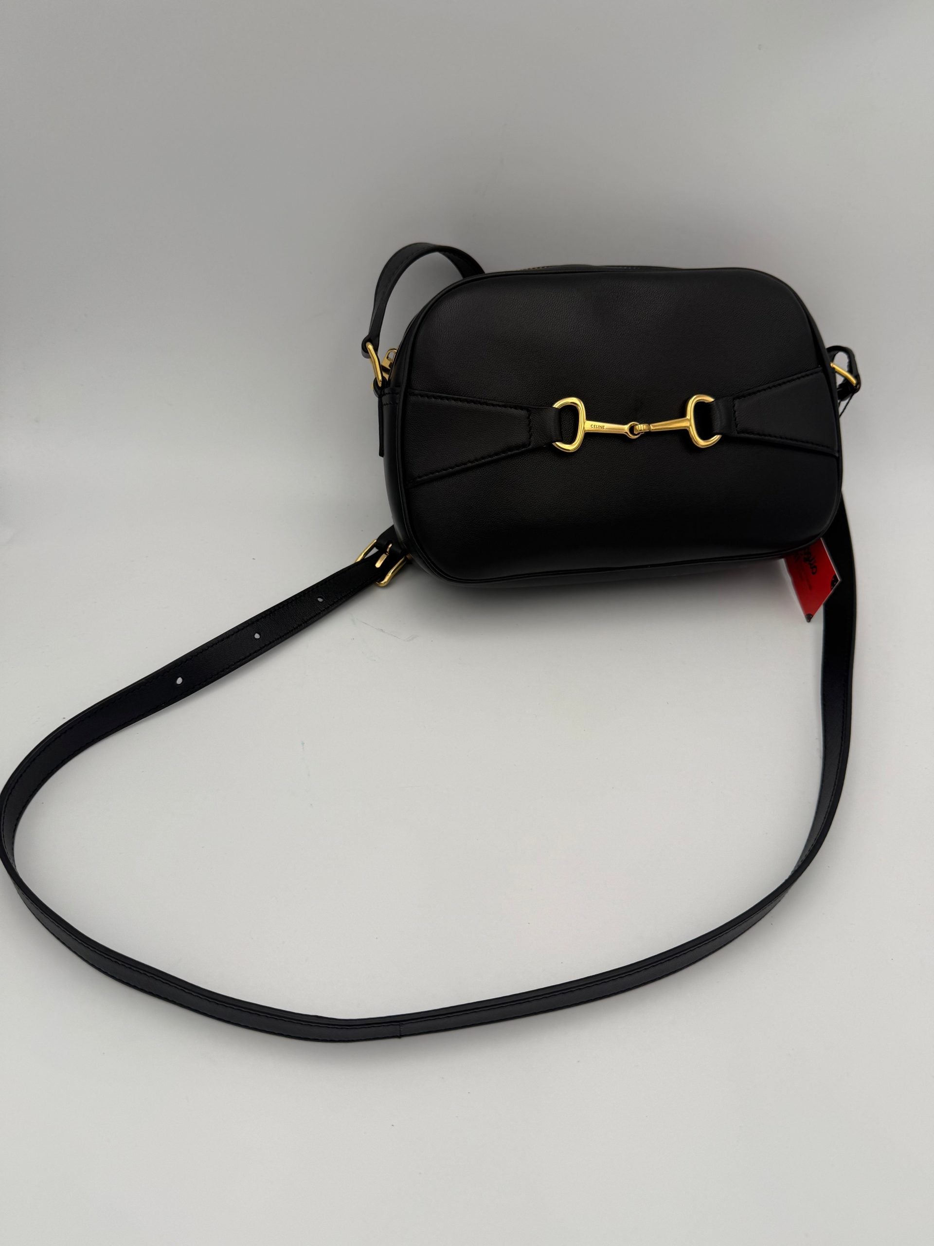 Celine CELINE CRECY Sac à main uni noir