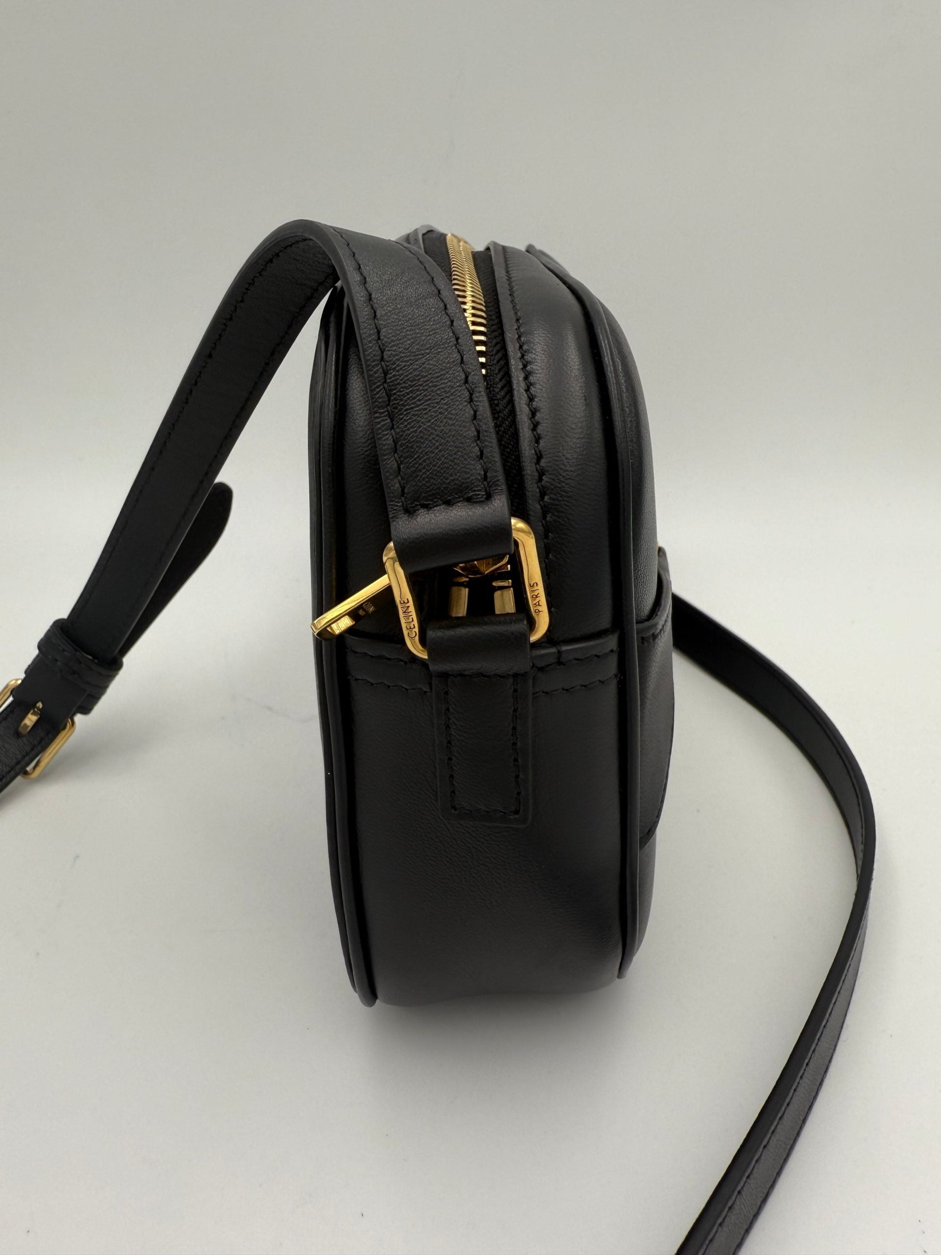 Celine CELINE CRECY Sac à main uni noir