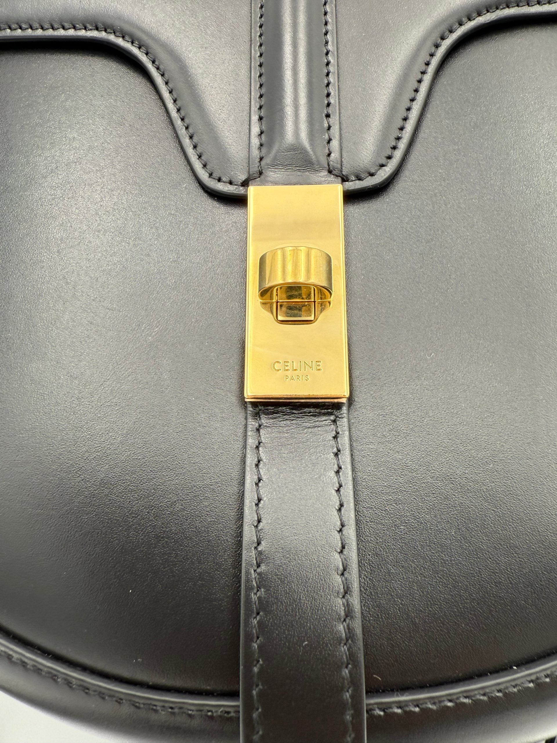 Celine CELINE Sac 16 Besace Noir Grand Sac