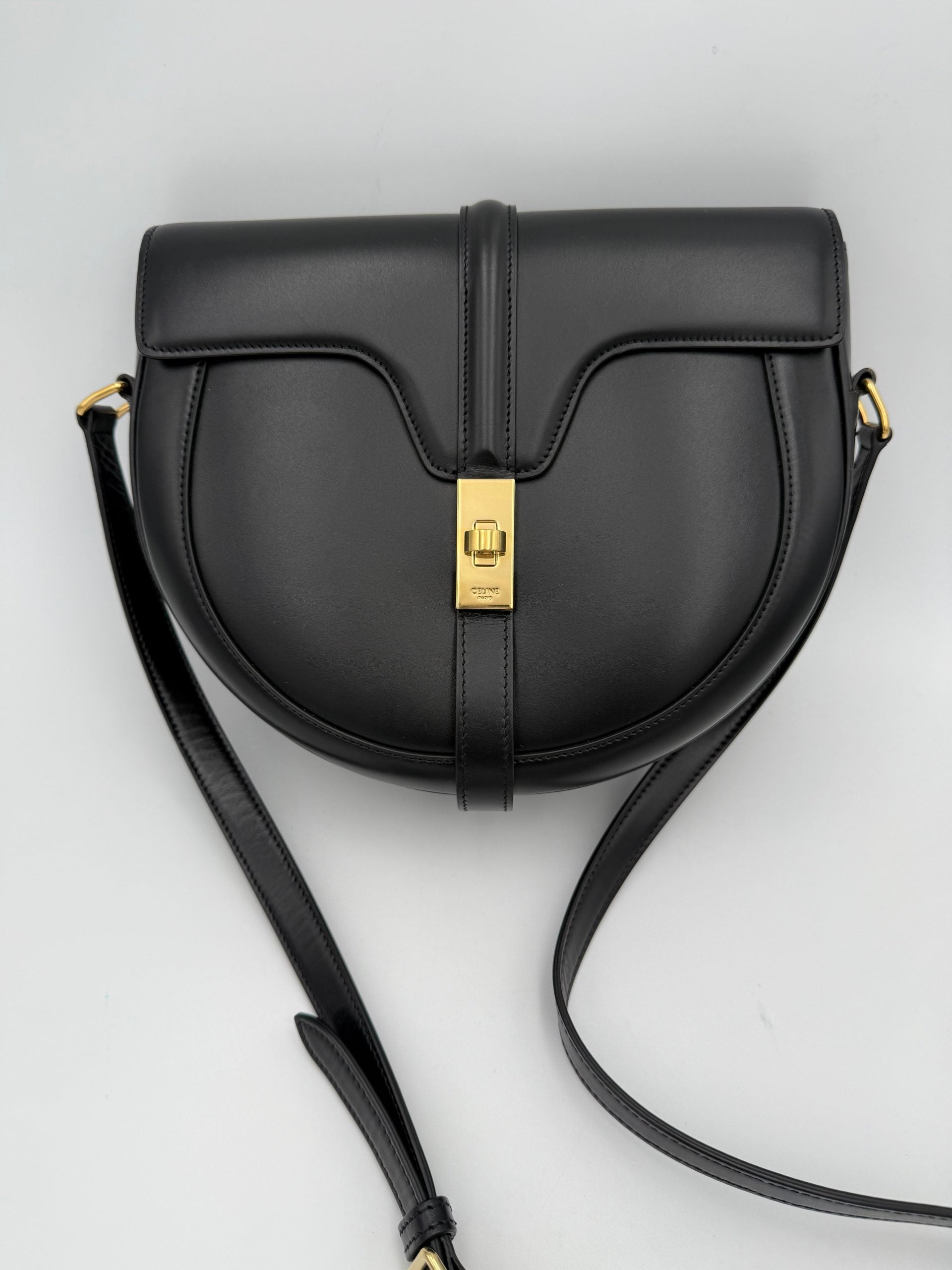 Celine CELINE Sac 16 Besace Noir Grand Sac