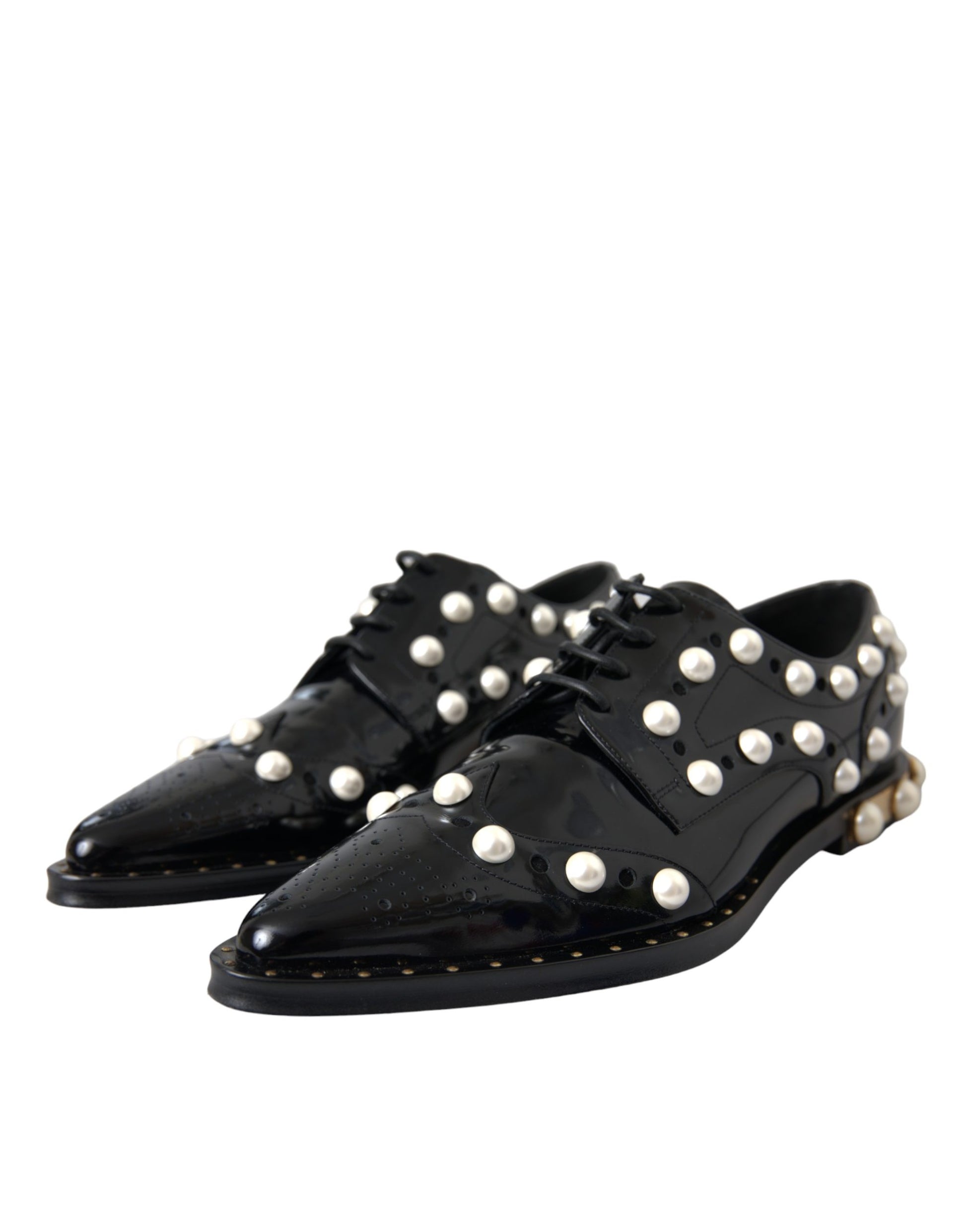 Dolce & Gabbana Black Oxfords And Derbies for Women side view