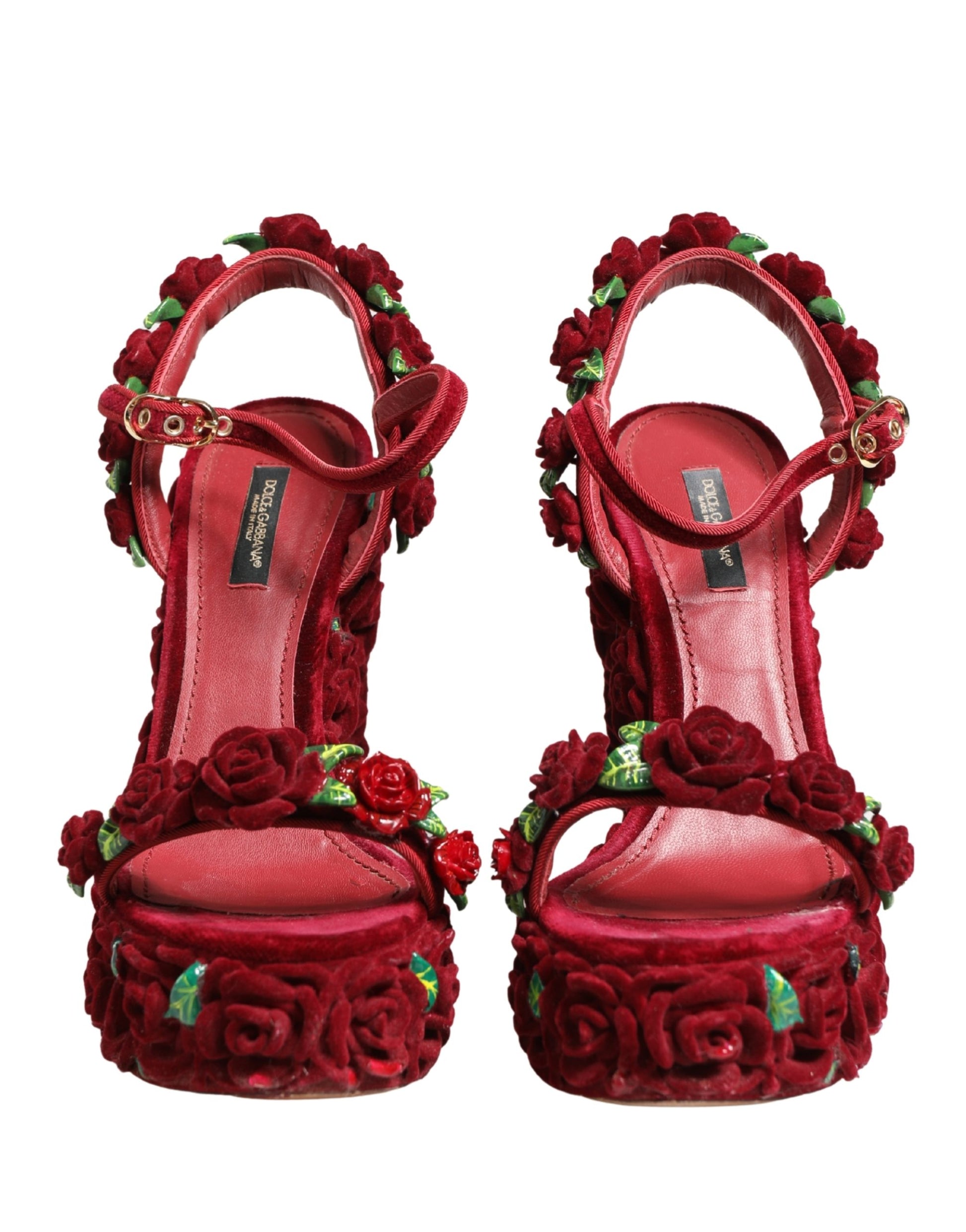 Dolce & Gabbana Red Platforms for Women detail view