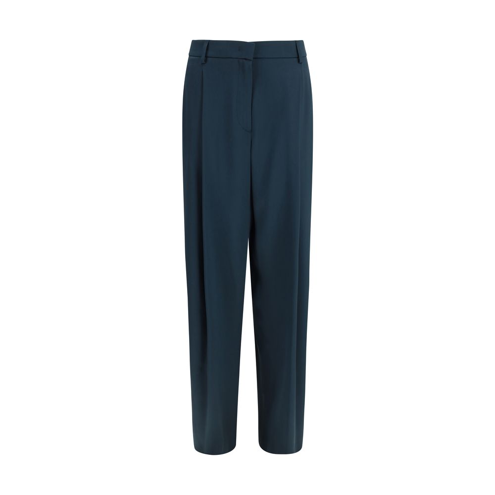 Giorgio Armani Blue Casual Pants for Women