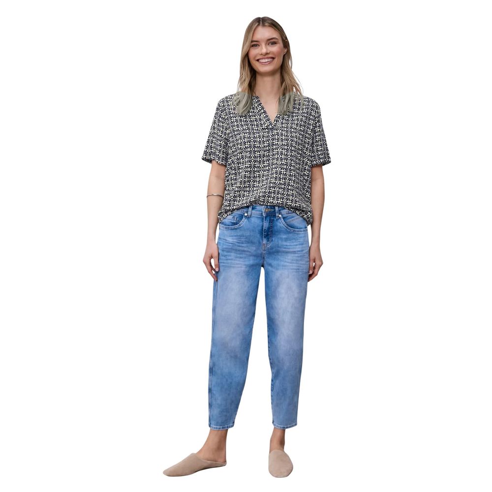Street One Blue Viscose Blouse