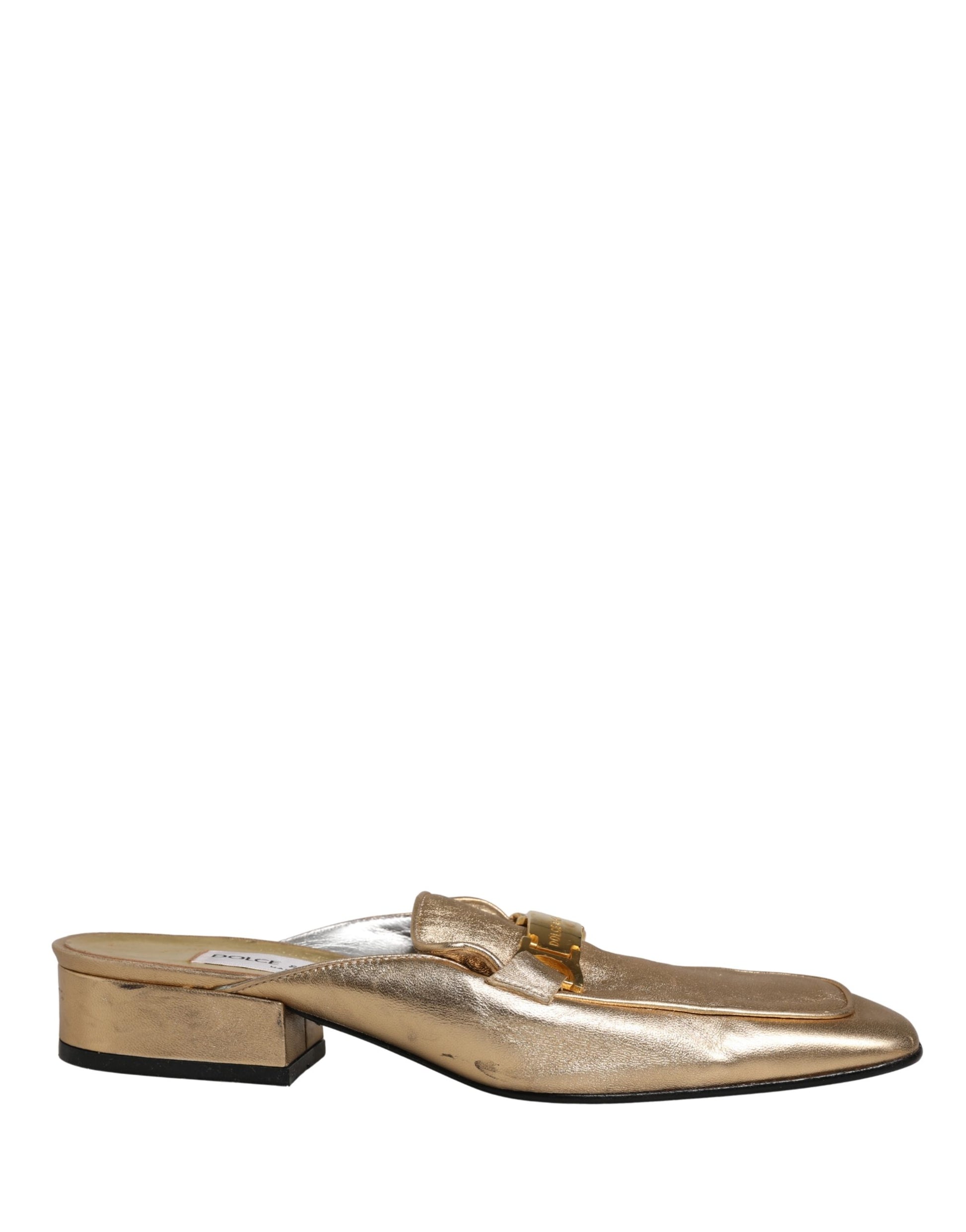 Dolce & Gabbana Gold Flat for Women