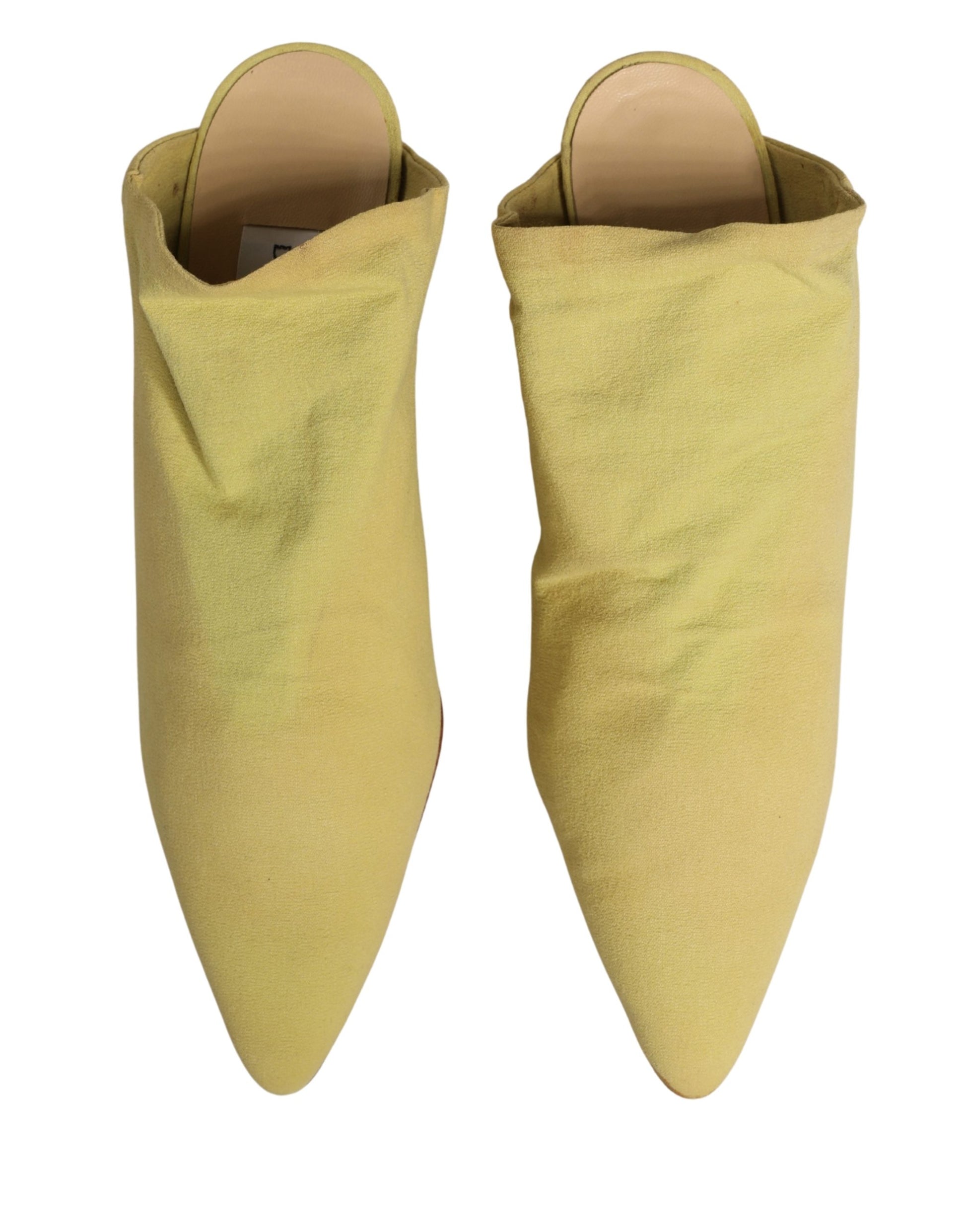 Dolce & Gabbana Yellow Stiletto Heels for Women side view