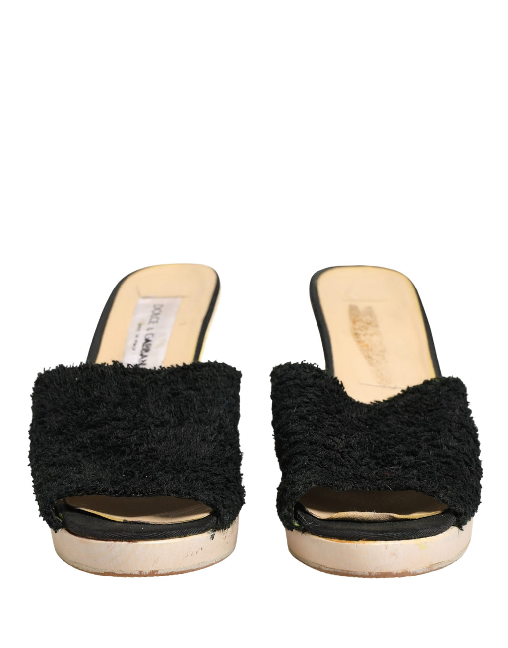 Dolce & Gabbana Black Stiletto Heels for Women detail view