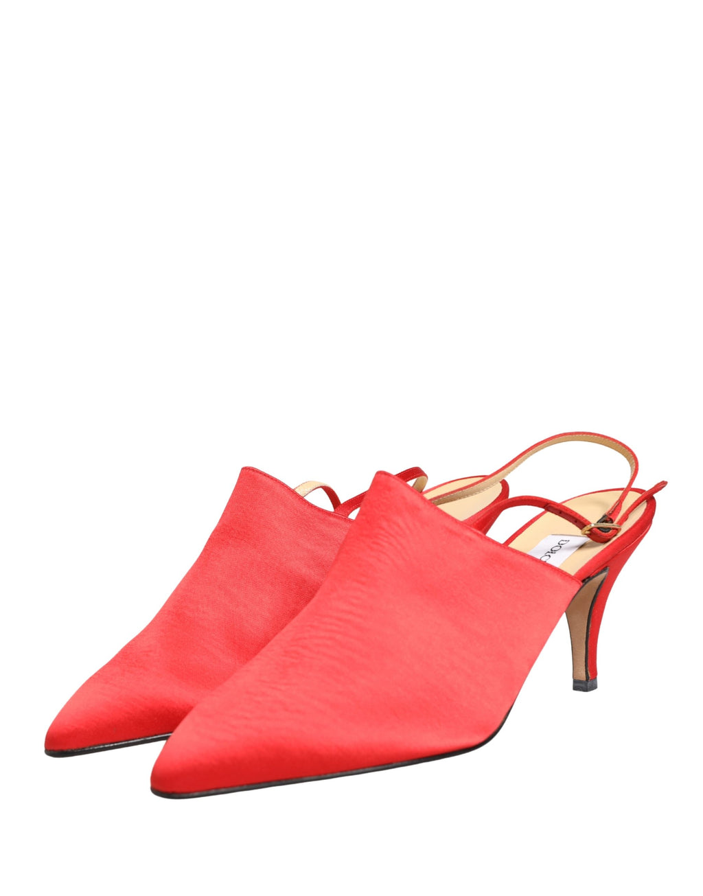 Chaussures à bride arrière en daim rouge Dolce & Gabbana