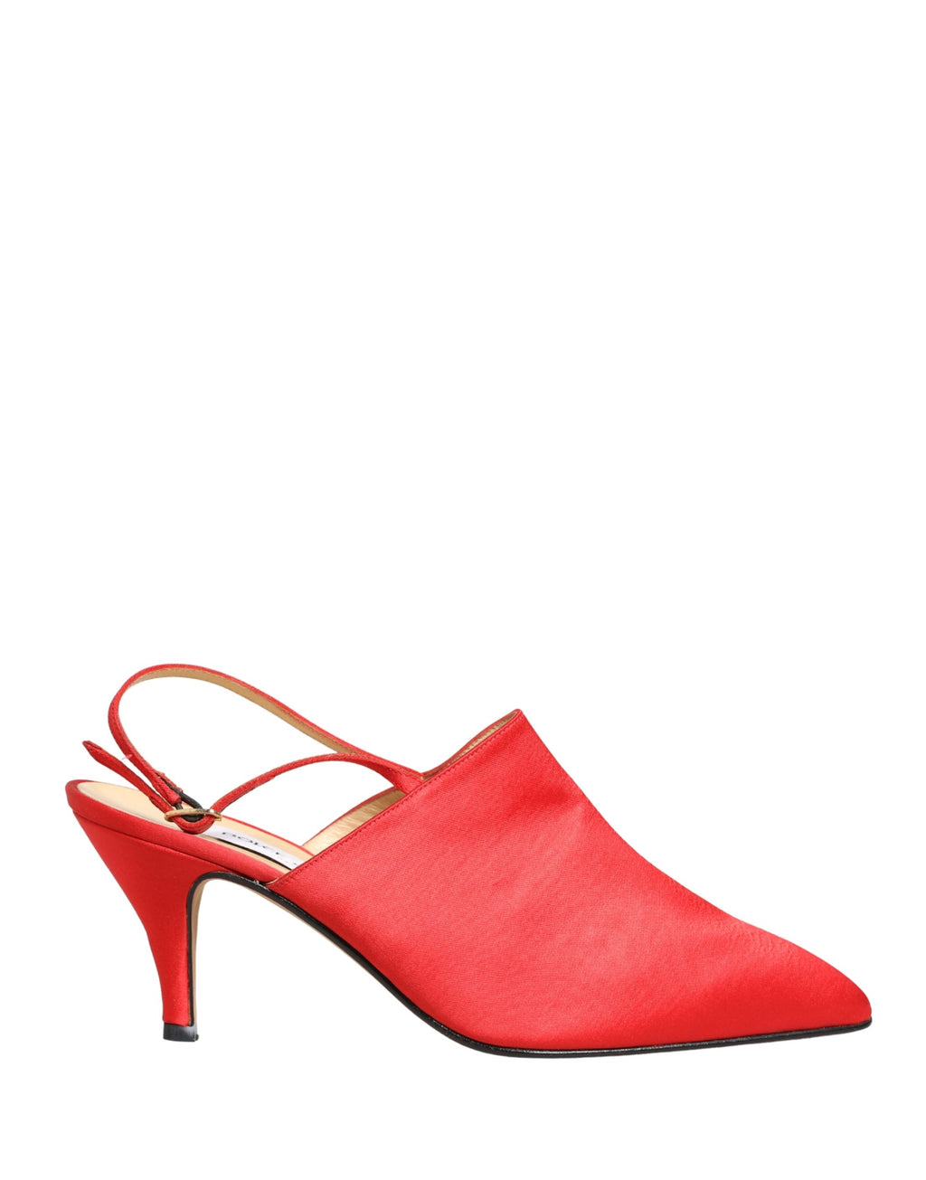 Chaussures à bride arrière en daim rouge Dolce & Gabbana