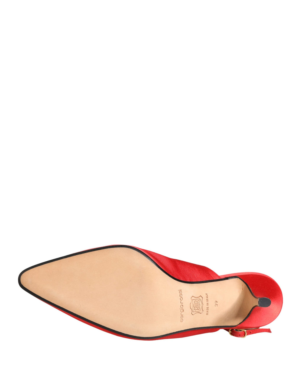 Chaussures à bride arrière en daim rouge Dolce & Gabbana
