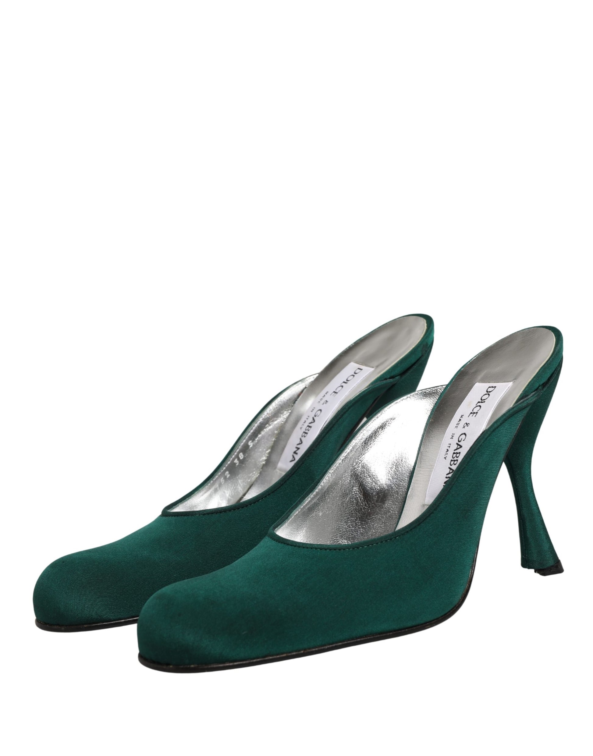 Escarpins Dolce & Gabbana en daim vert à talons hauts