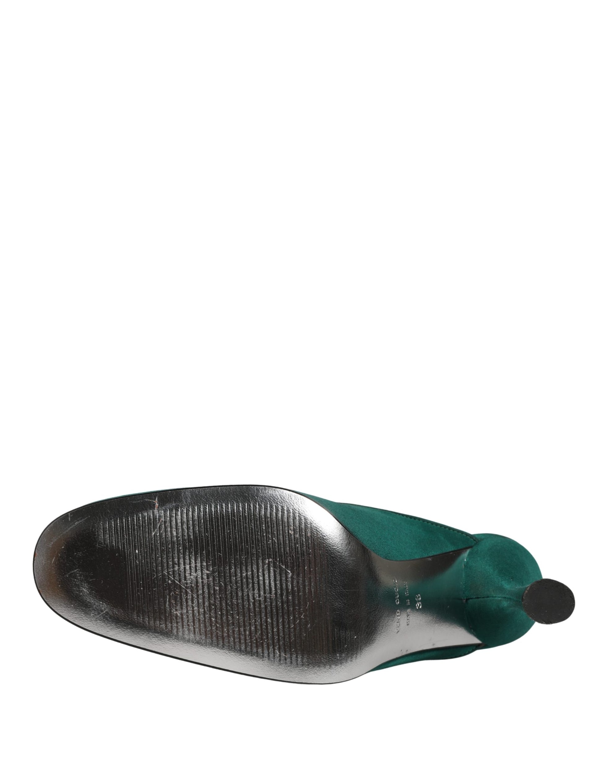 Escarpins Dolce & Gabbana en daim vert à talons hauts
