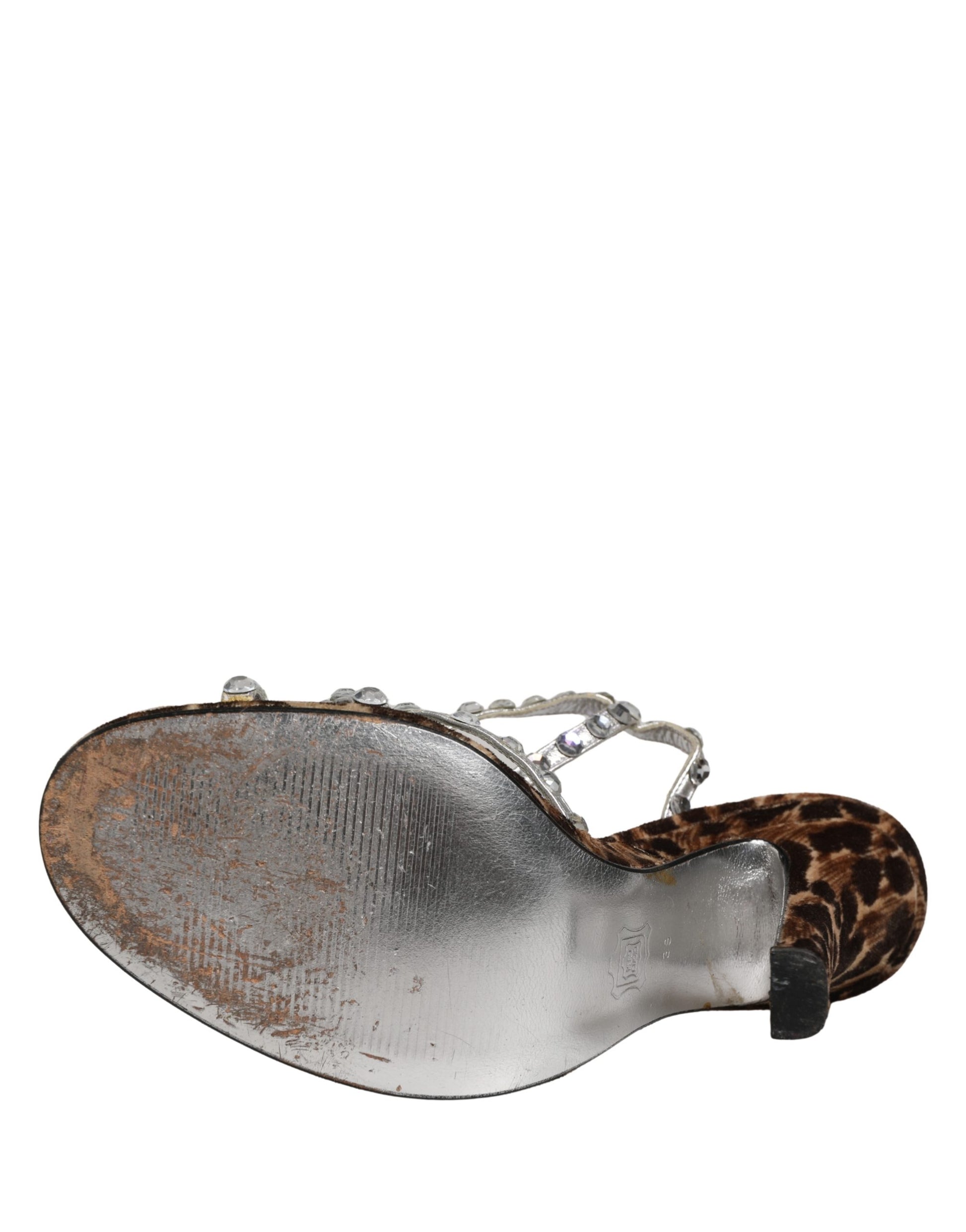 Dolce & Gabbana Brown Stiletto Heels for Women side view