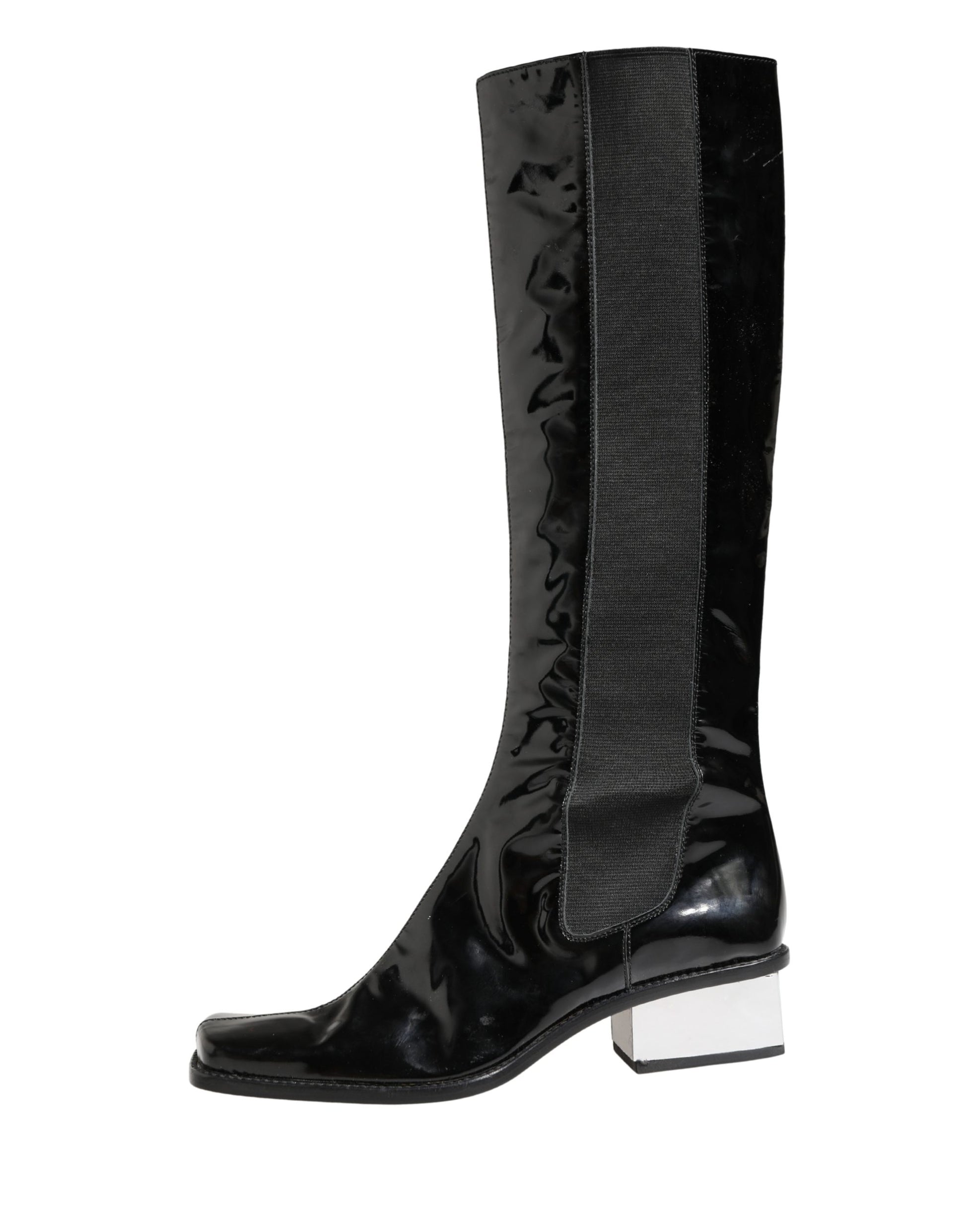 Dolce & Gabbana Black Over The Knee for Women side view