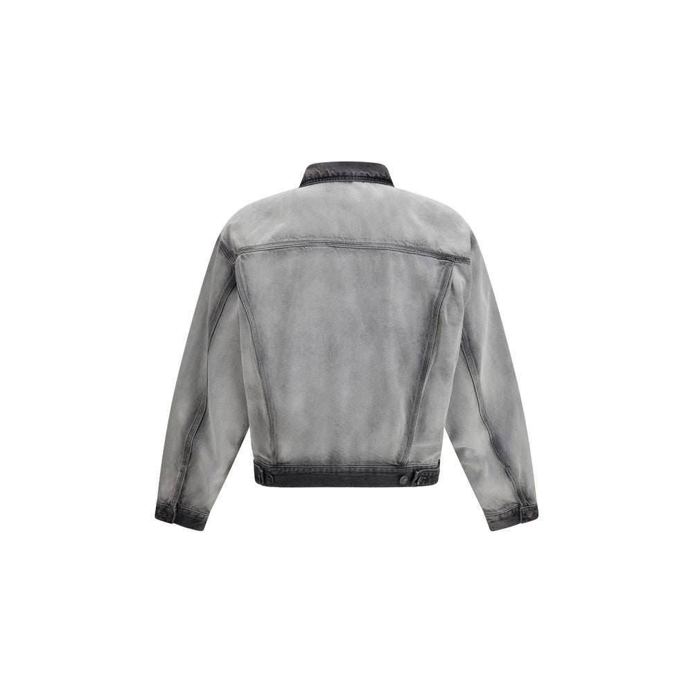 Diesel Grey Denim Jackets for Men alternate view