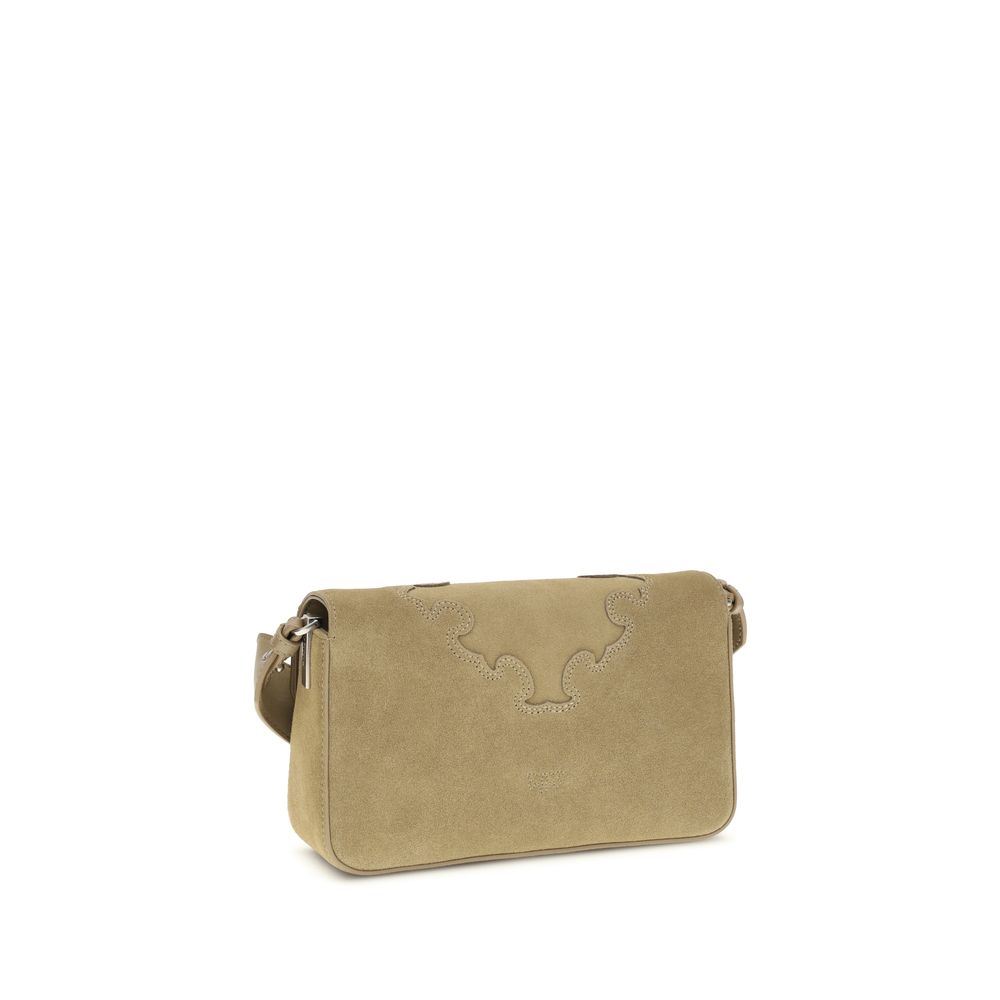 Sac porté épaule PINKO en cuir de veau beige Bos Taurus