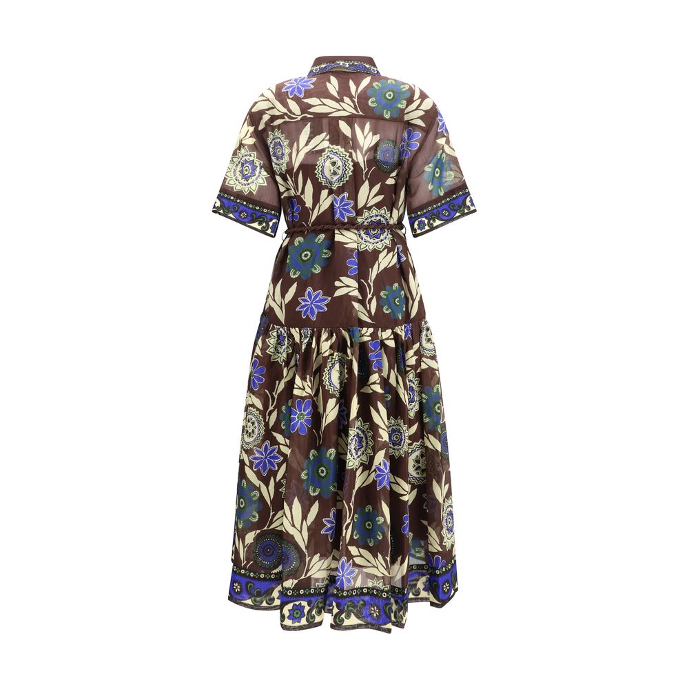 Robe décontractée Alemais en coton marron