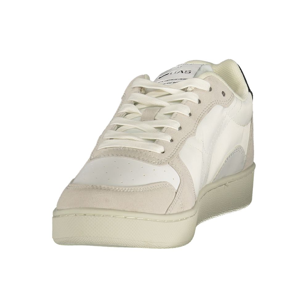 Baskets homme en polyester Gas Bianco