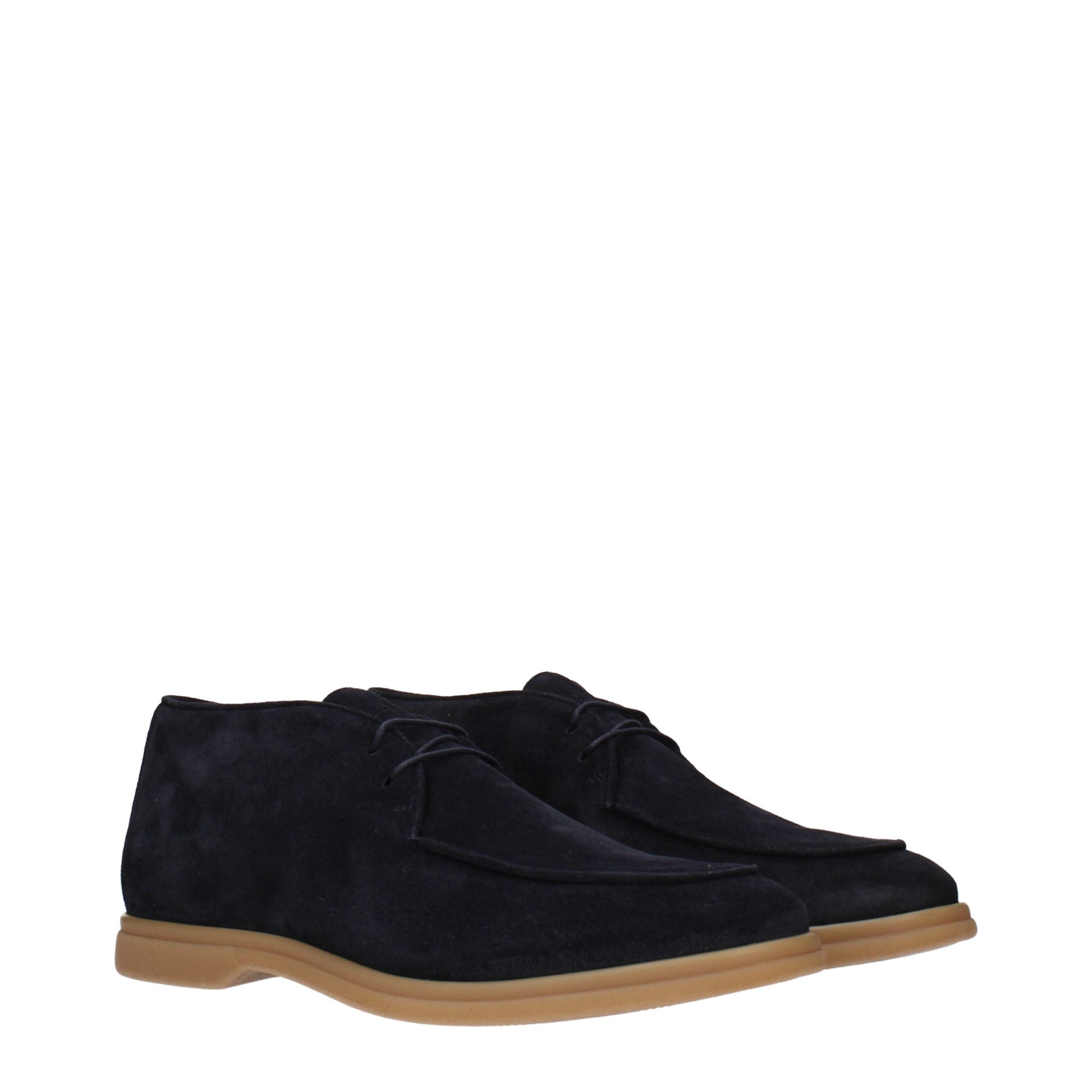 Richelieus et Derbys Eleventy en Cuir Bleu