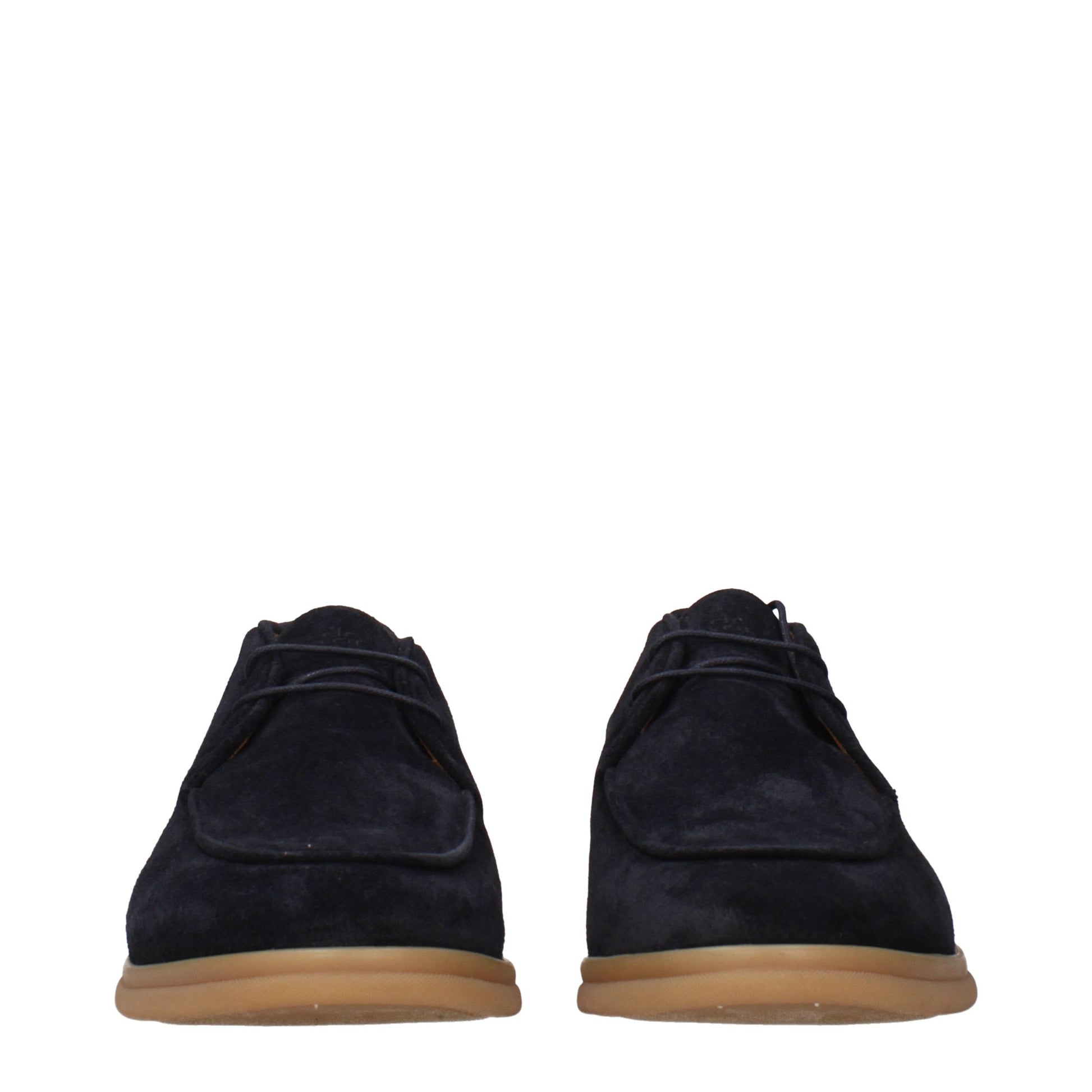 Richelieus et Derbys Eleventy en Cuir Bleu